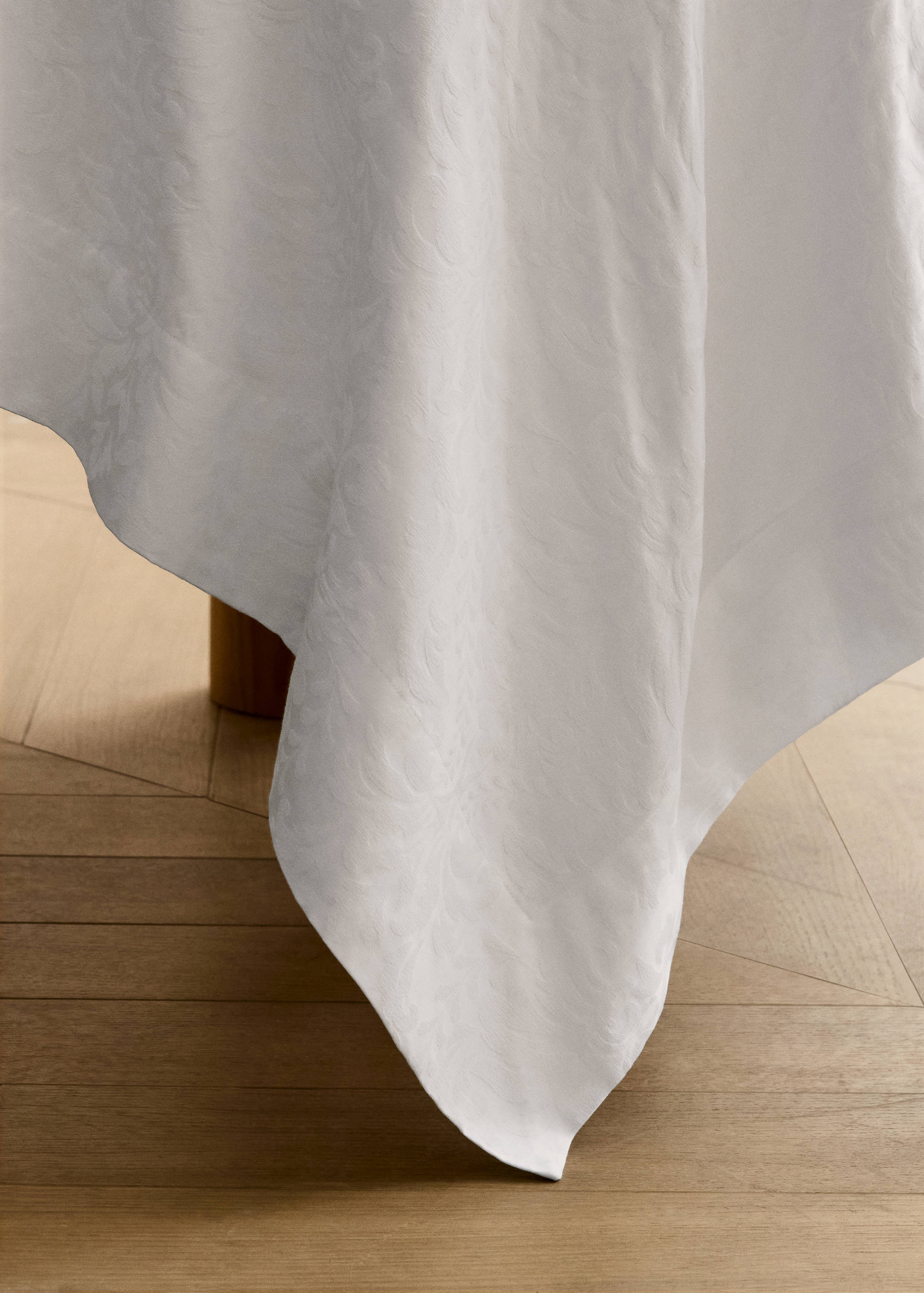 Toalha de mesa redonda de jacquard de algodão às flores para 4 a 6 pessoas - Pormenor do artigo 7