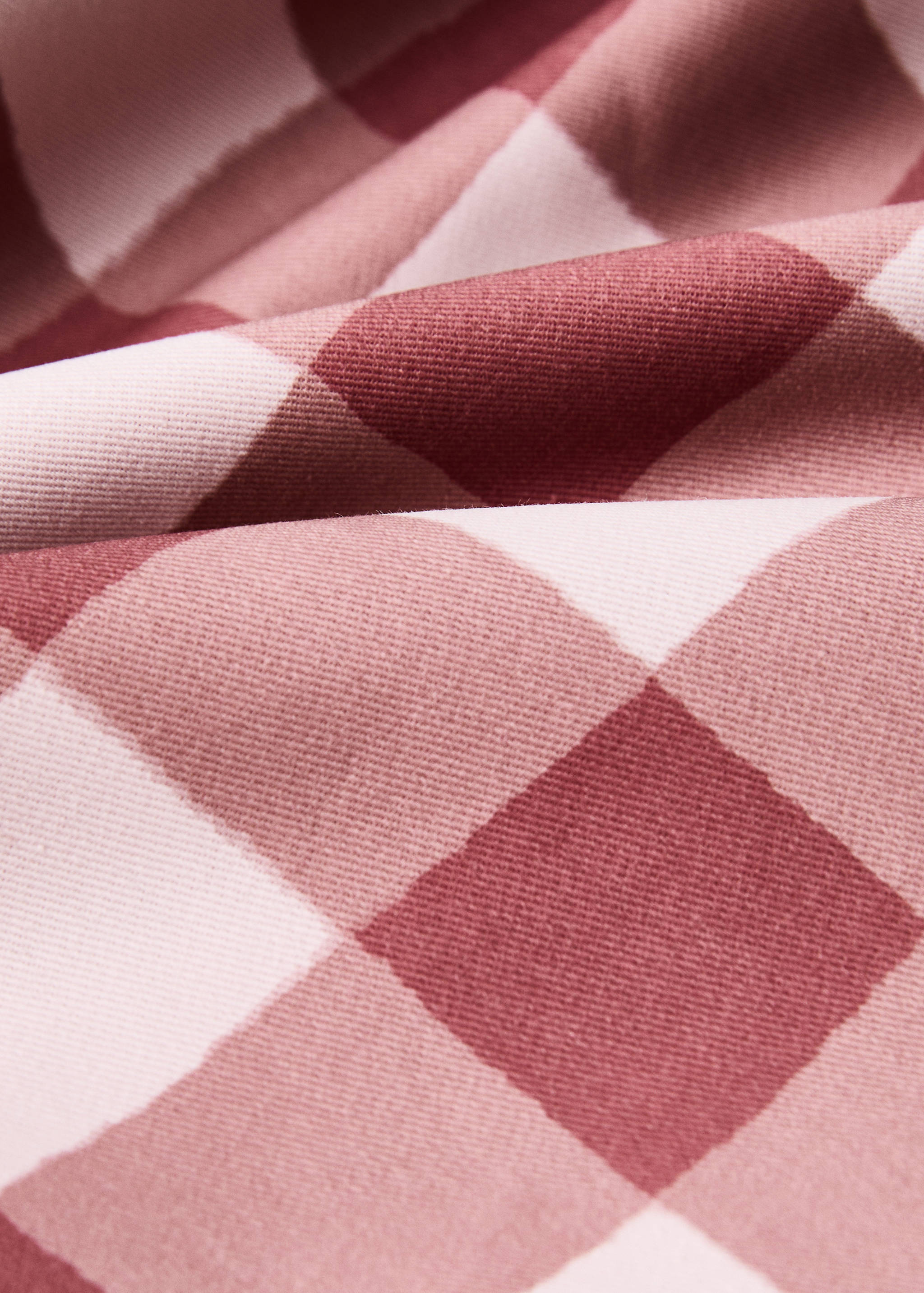 Check cotton tablecloth for 6 to 8 diners - Details of the article 1