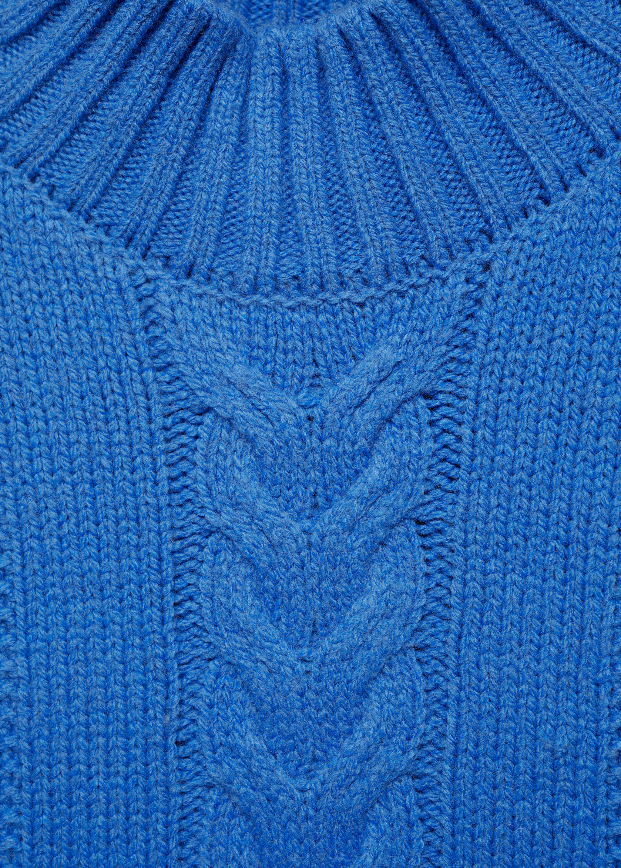 Braided sweater with perkins neck - Details of the article 8