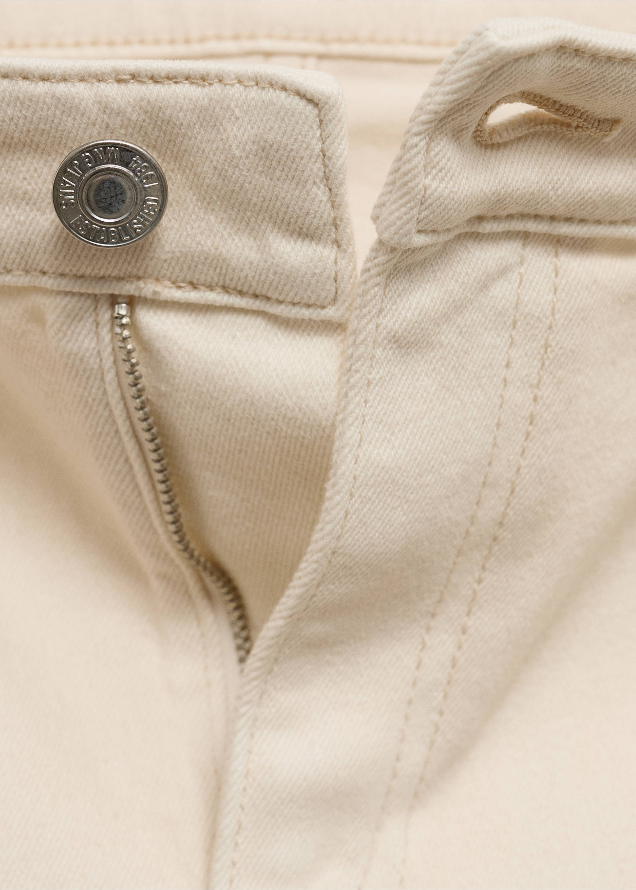 Jeans Newmom confort tiro alto - Detalle del artículo 0, Crudo. Ref: 87033274-00.