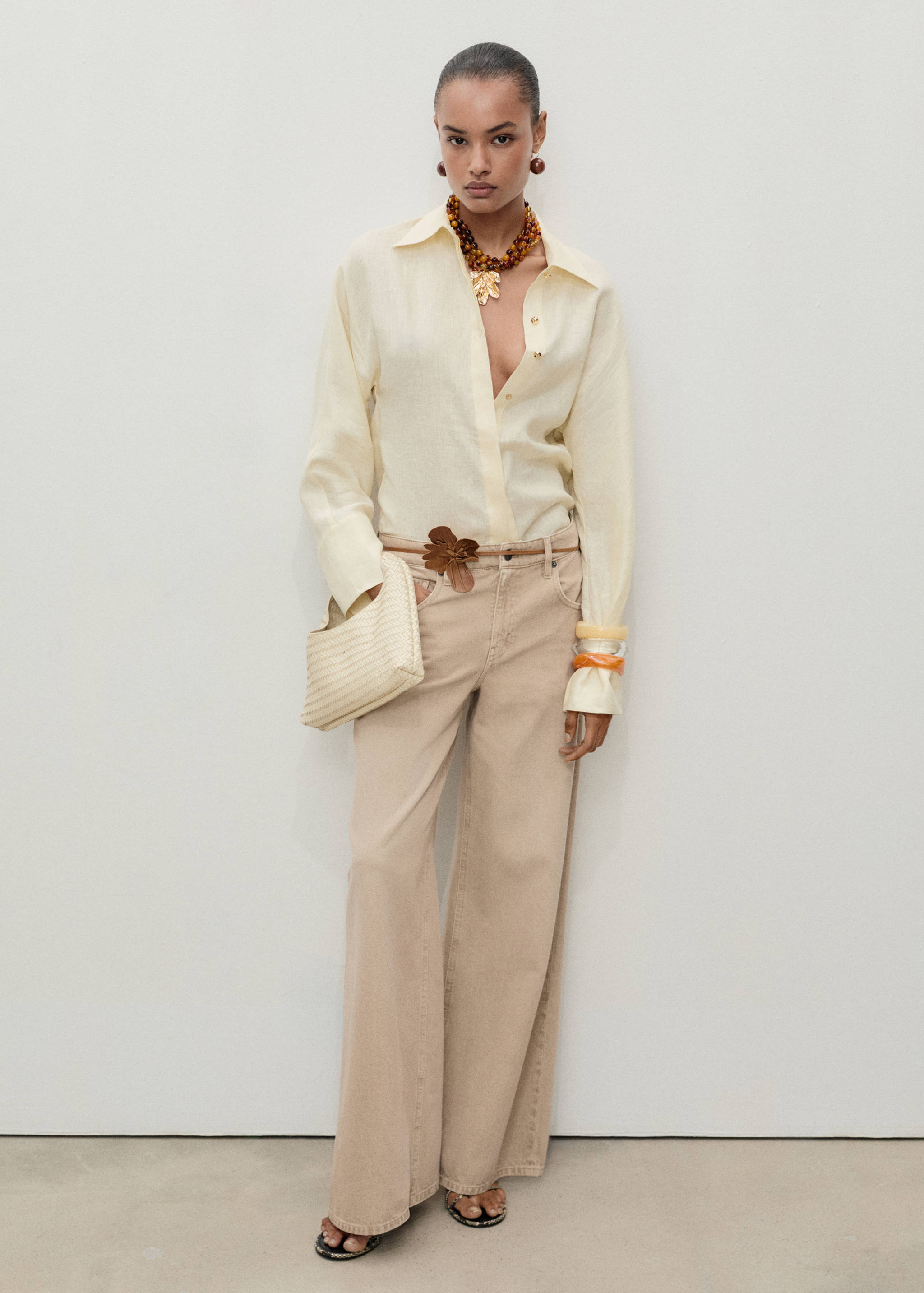 Low-rise wideleg jeans - General plane