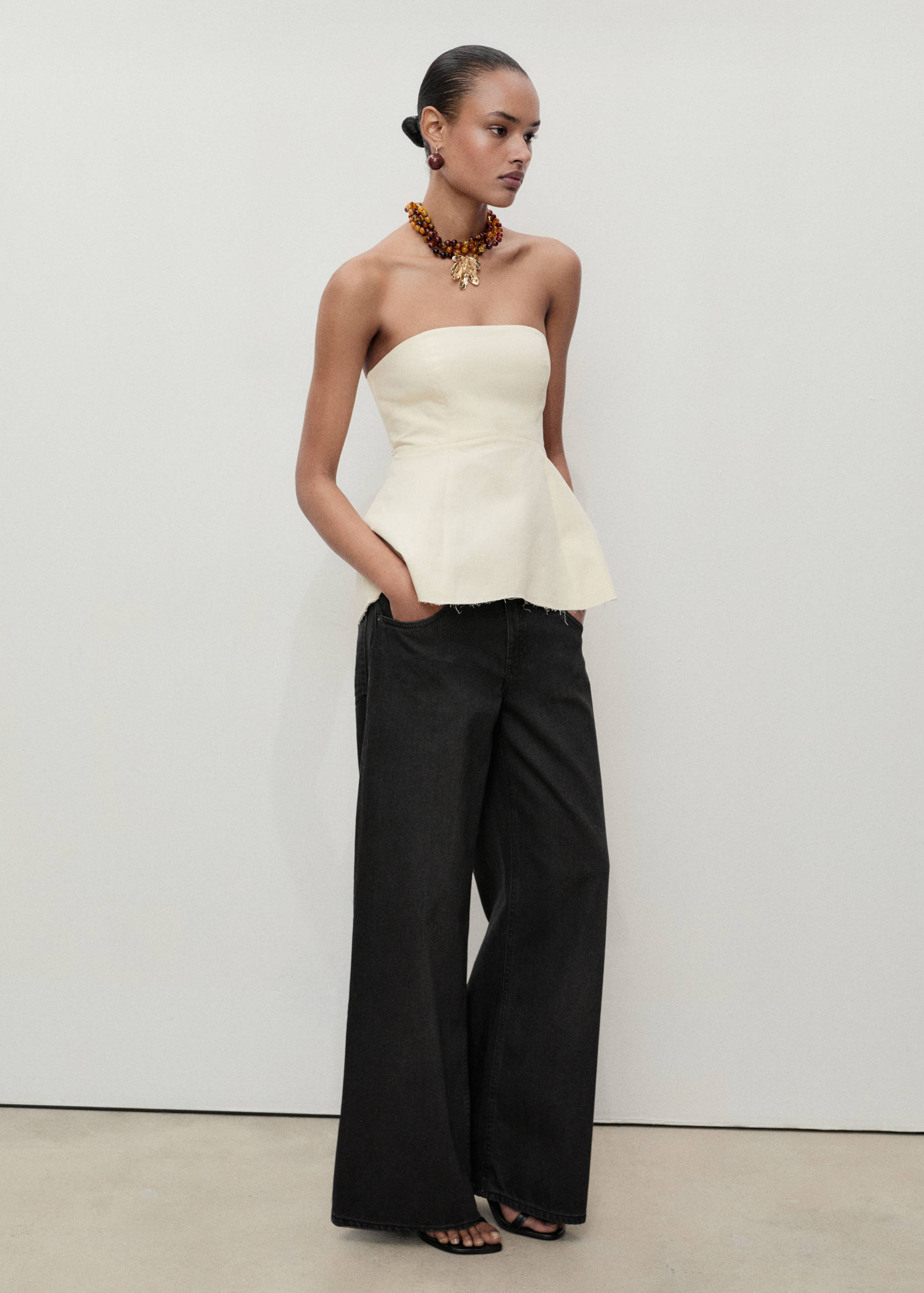 Low-rise wideleg jeans - General plane