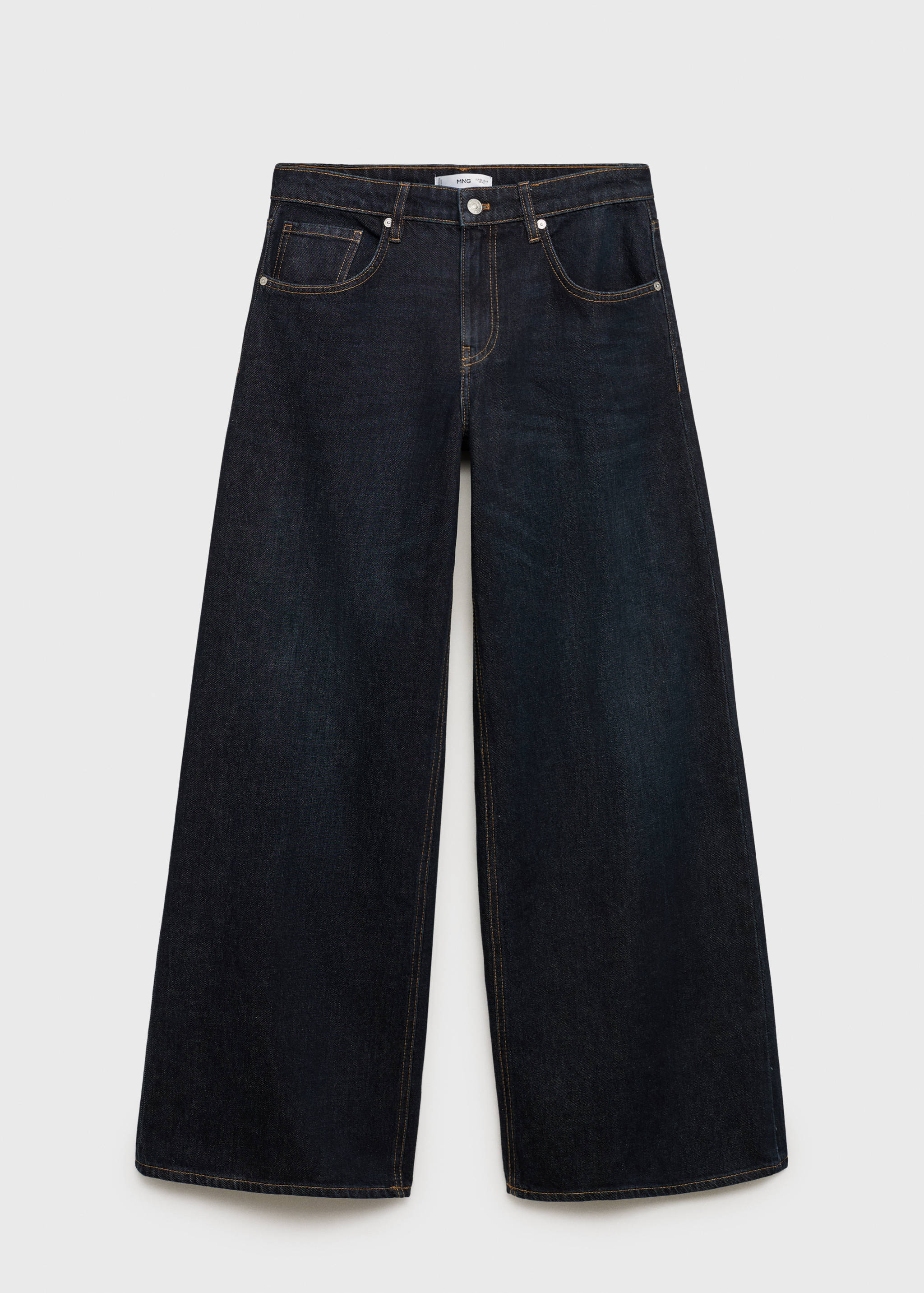 Low-rise rinse-wash wide leg jeans - Article without model