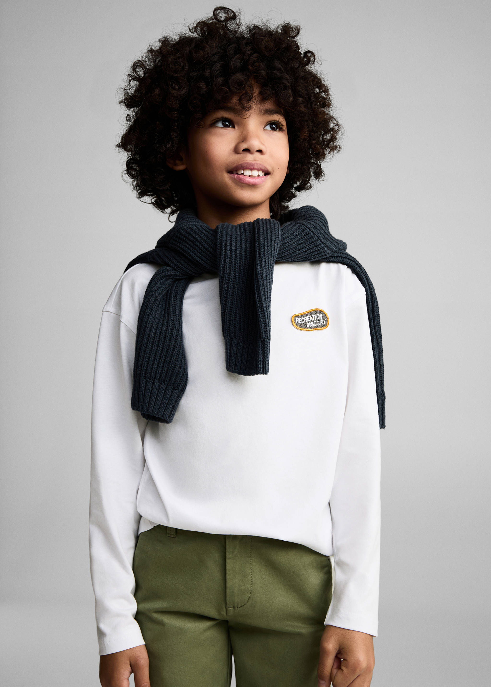 T-shirt coton imprimé - Plan moyen