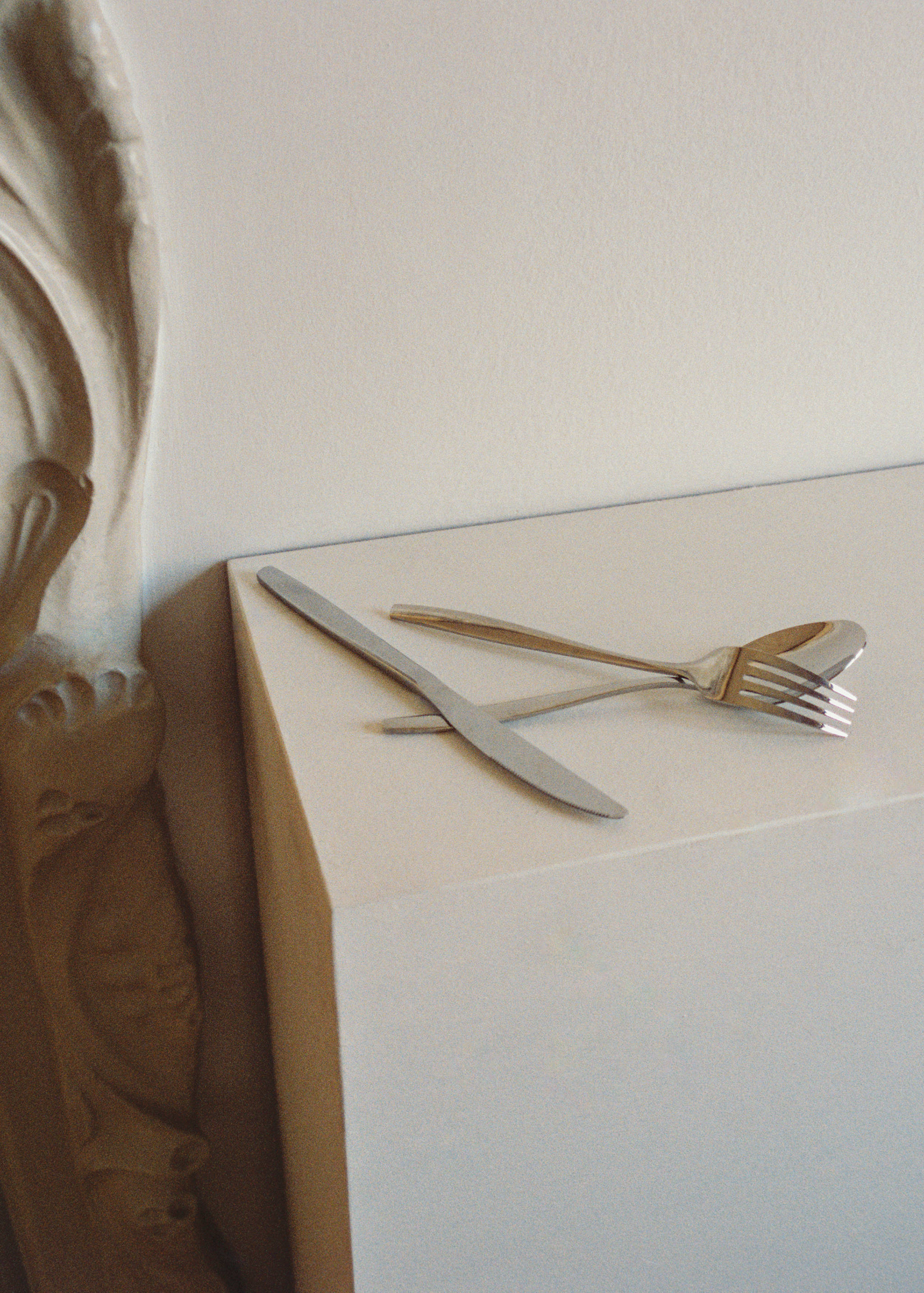 3-piece cutlery set in stainless steel with slim handles - Details of the article 6