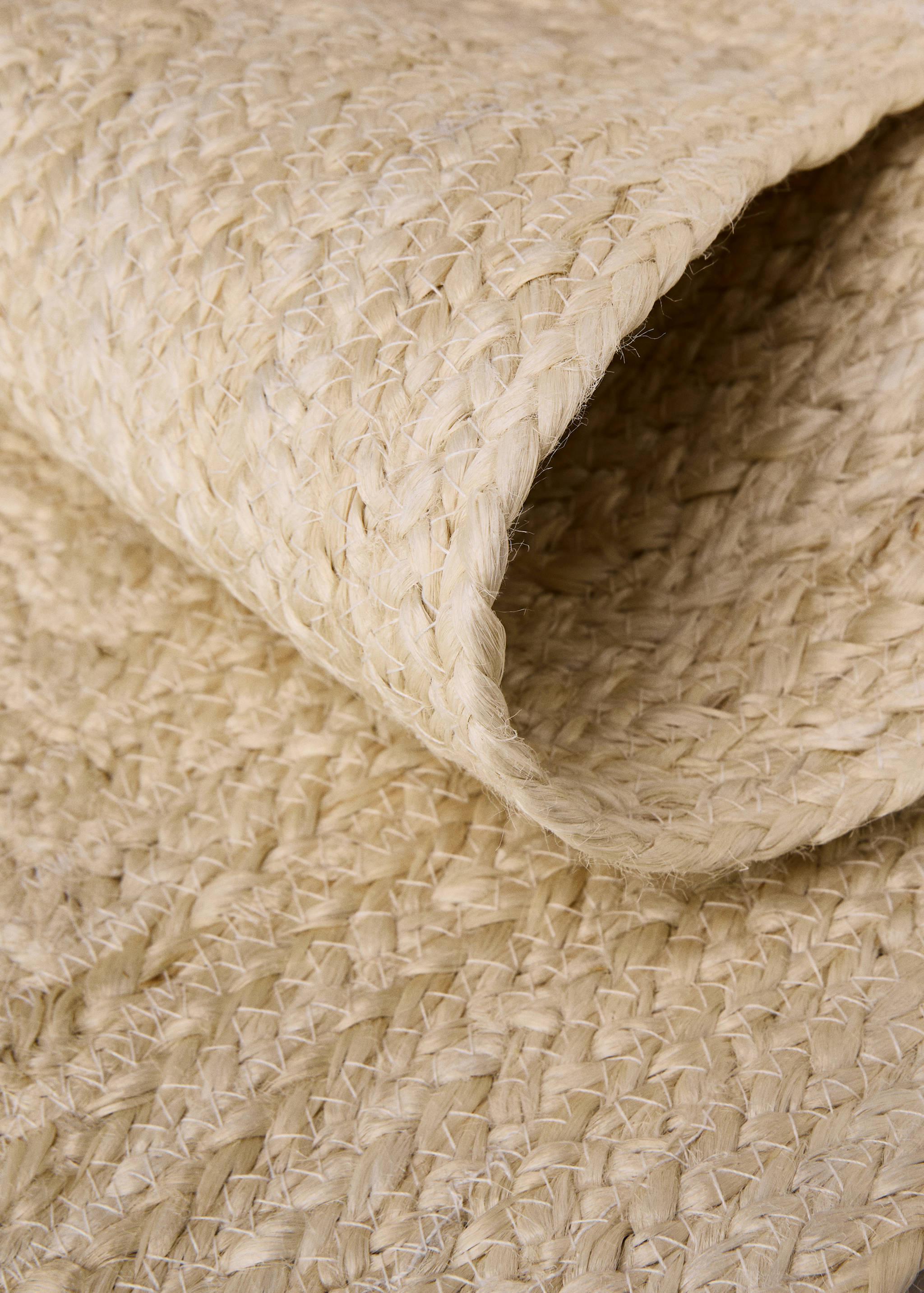 Medium bleached braided jute rug - Details of the article 2