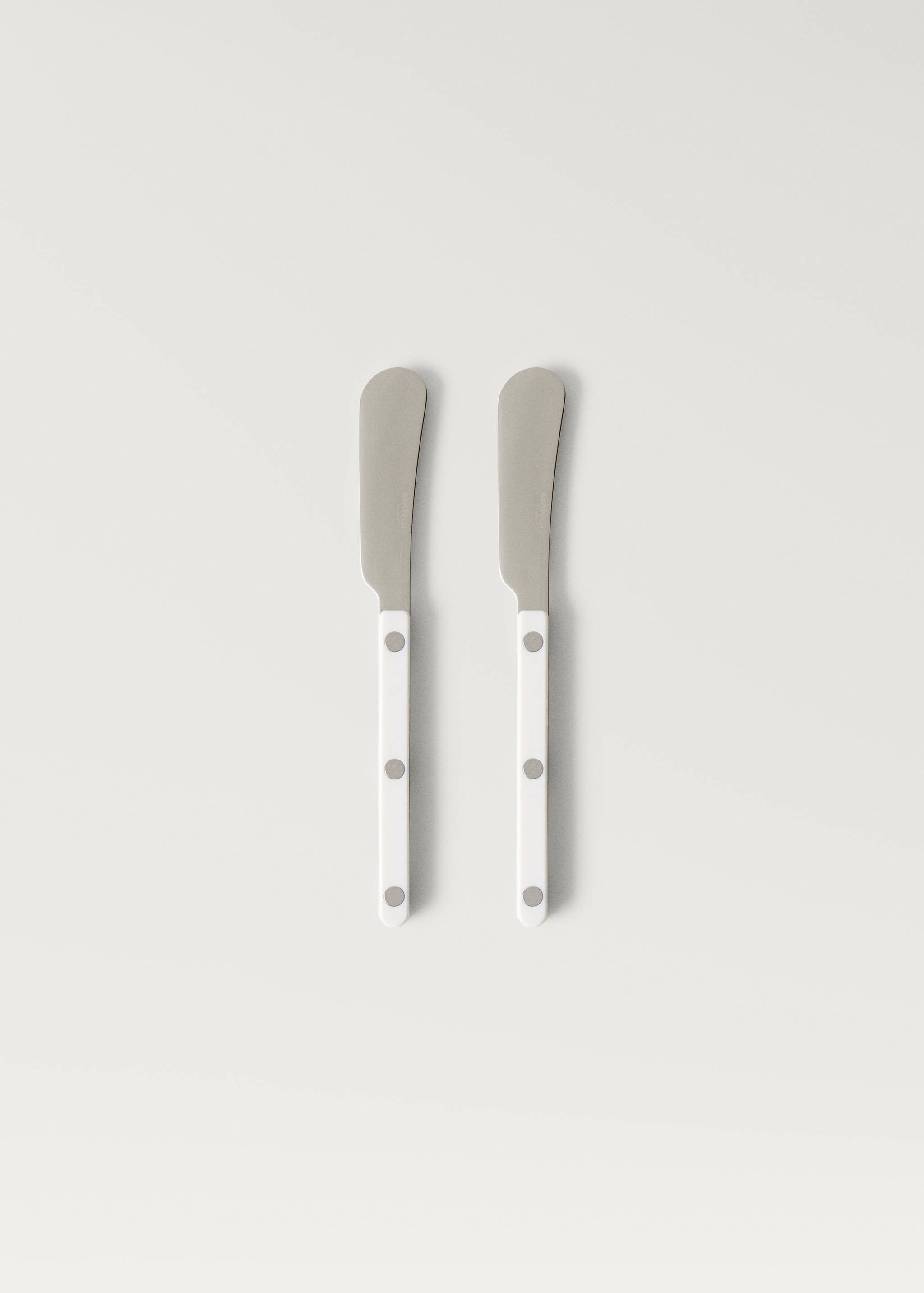 Pack cuchillos mantequilla 2 piezas mango resina - Artículo sin modelo