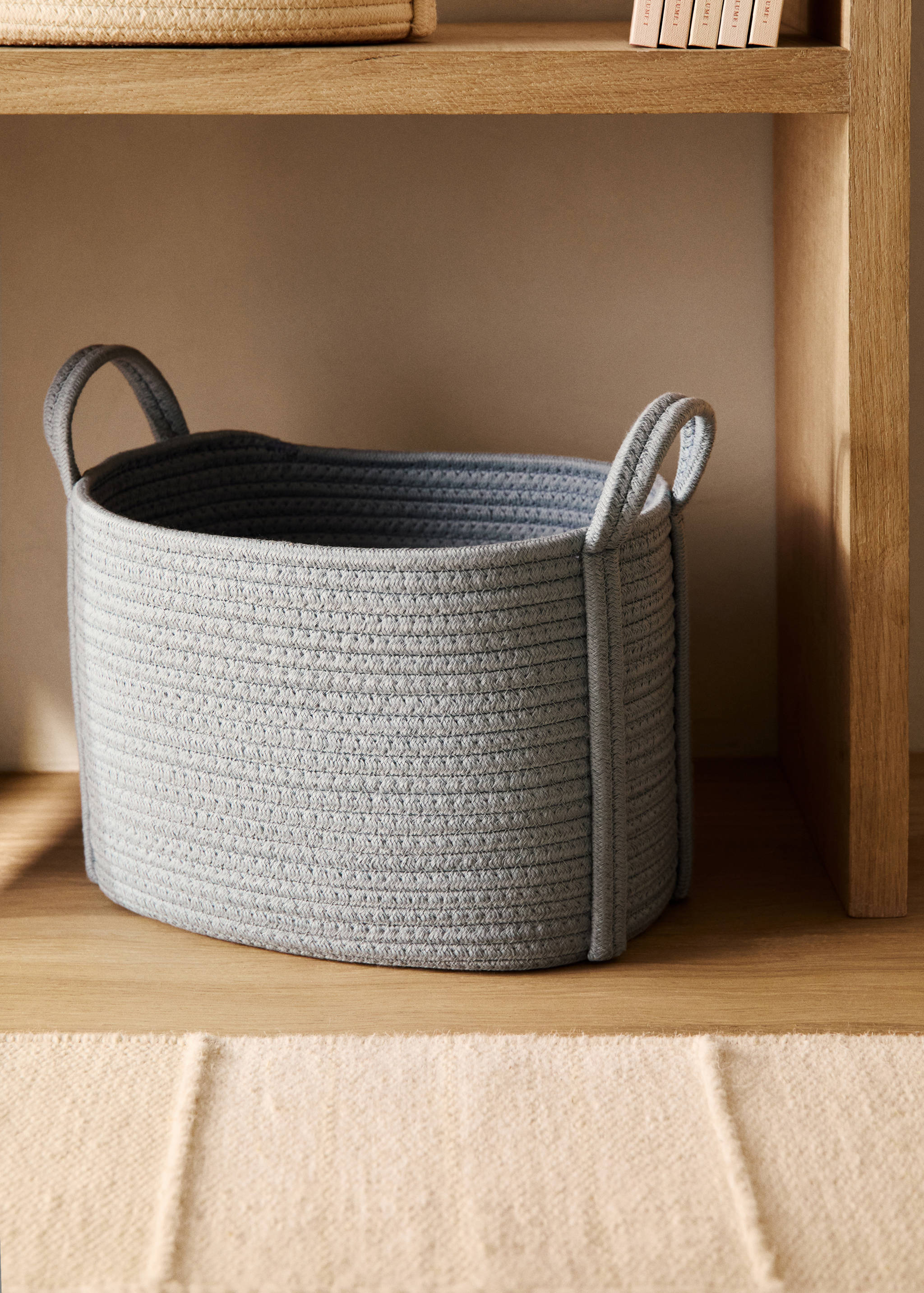 Medium cotton children's basket - General plane