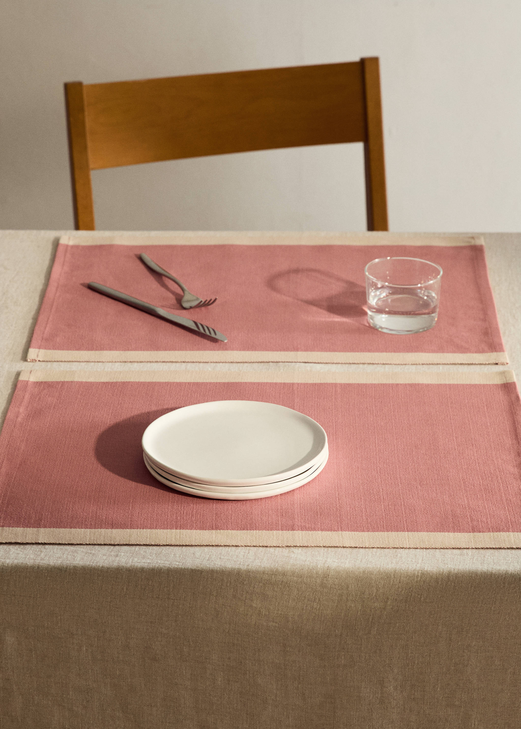 Βαμβακερά σουπλά από νήμα βαμμένο με ριγέ σχέδιο - Γενικό πλάνο