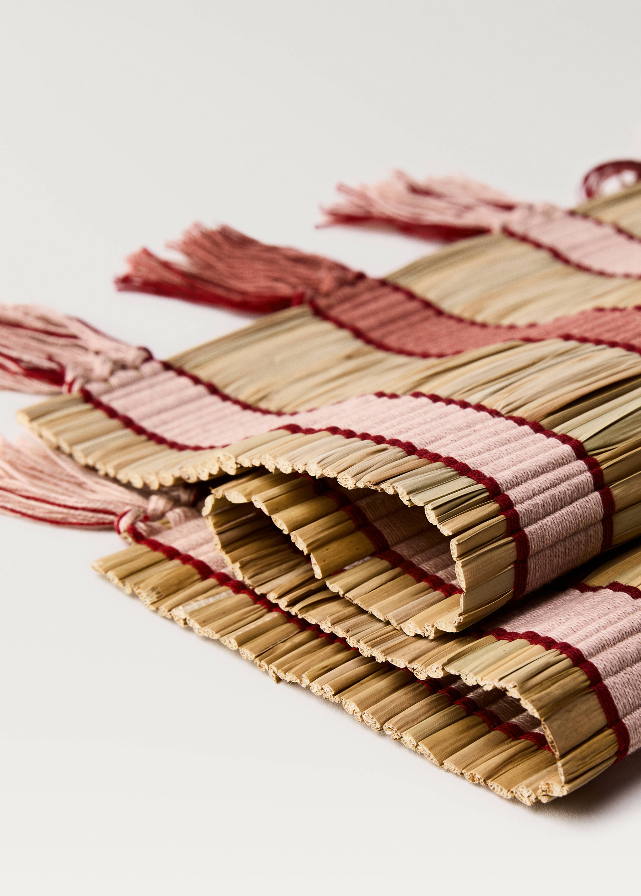 Sets de table en raphia rayés - Détail de l'article 1