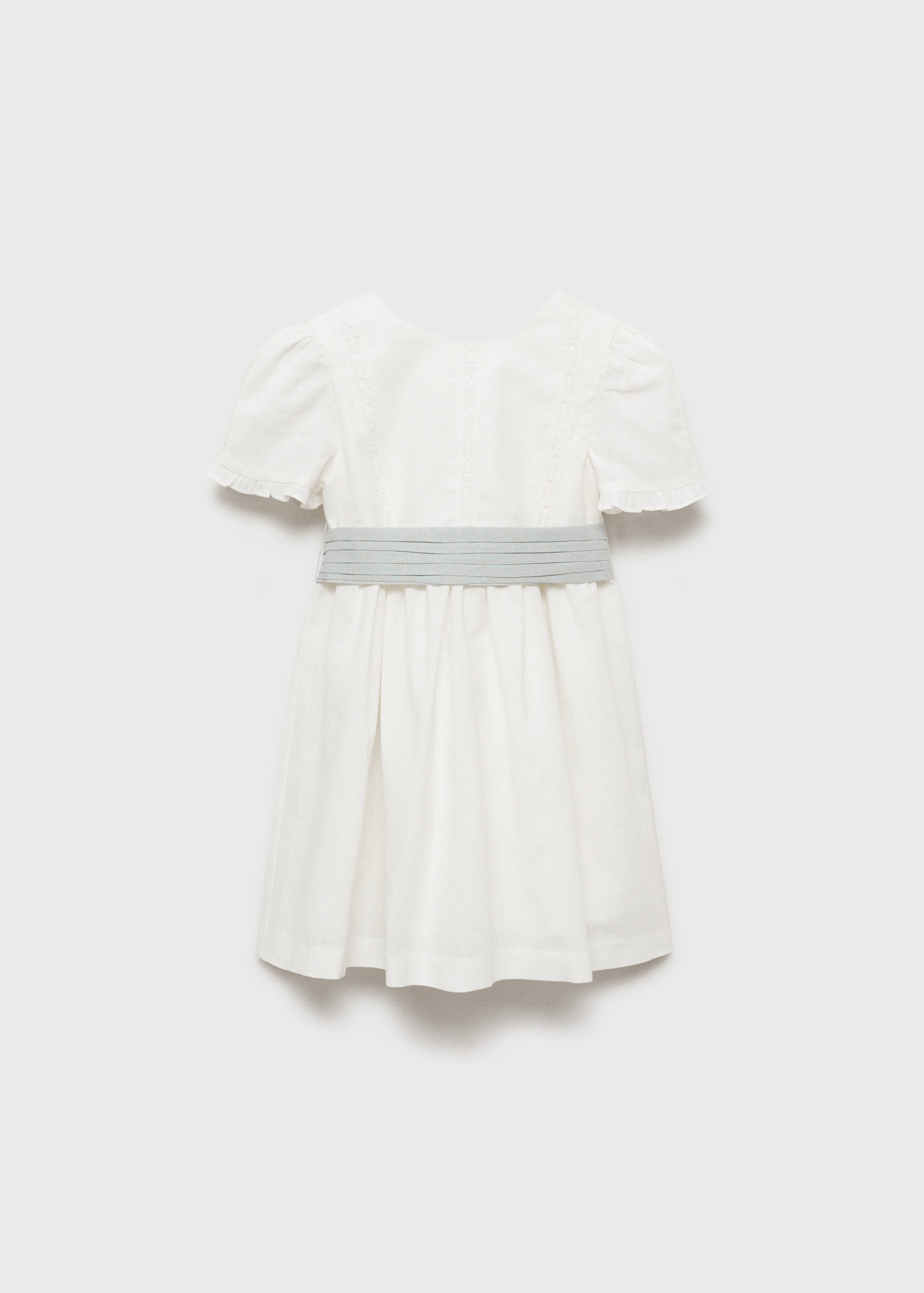Bow linen-blend dress - Article without model