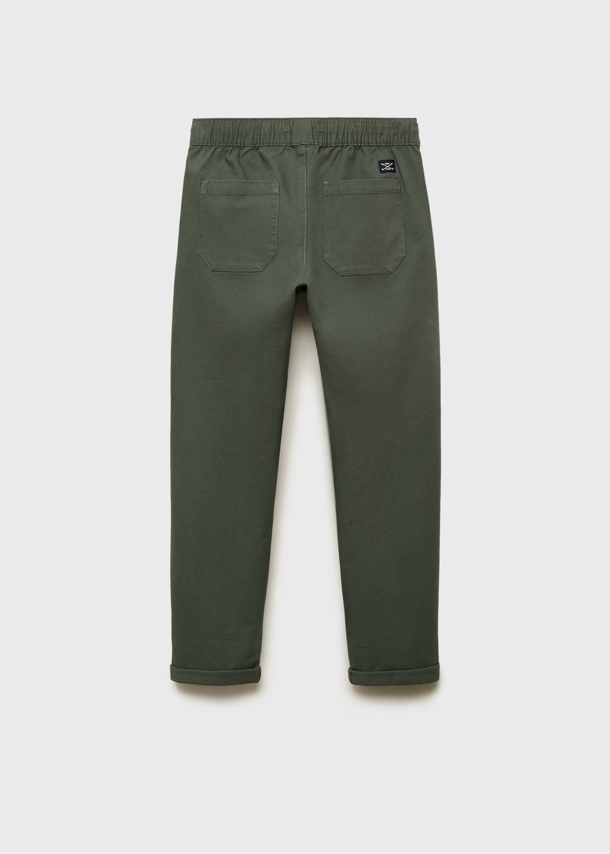 Jogger trousers - Reverse of the article, Dark Green. Ref: 87033638-00.