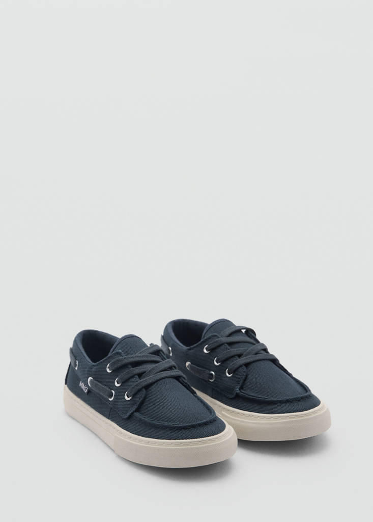 Nautical lace-up shoes — Blue