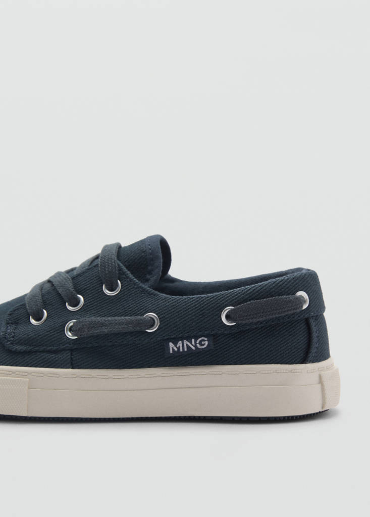 Nautical lace-up shoes — Blue