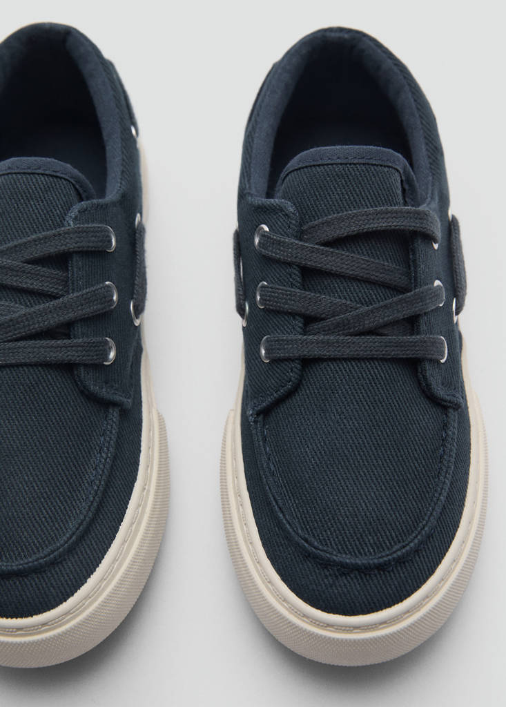 Nautical lace-up shoes — Blue