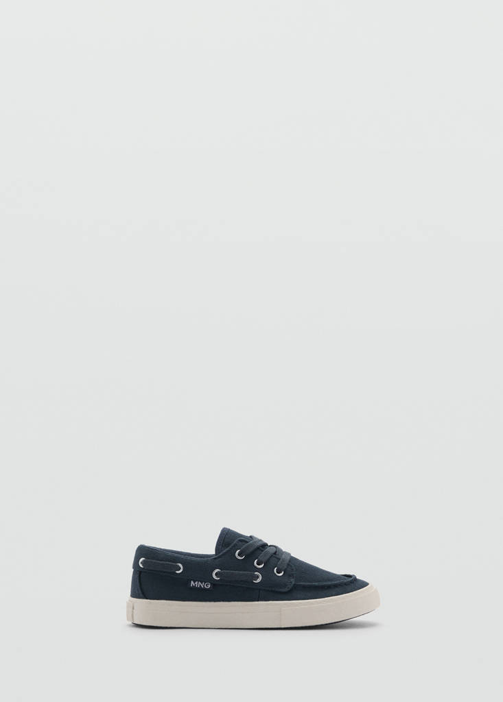Nautical lace-up shoes — Blue