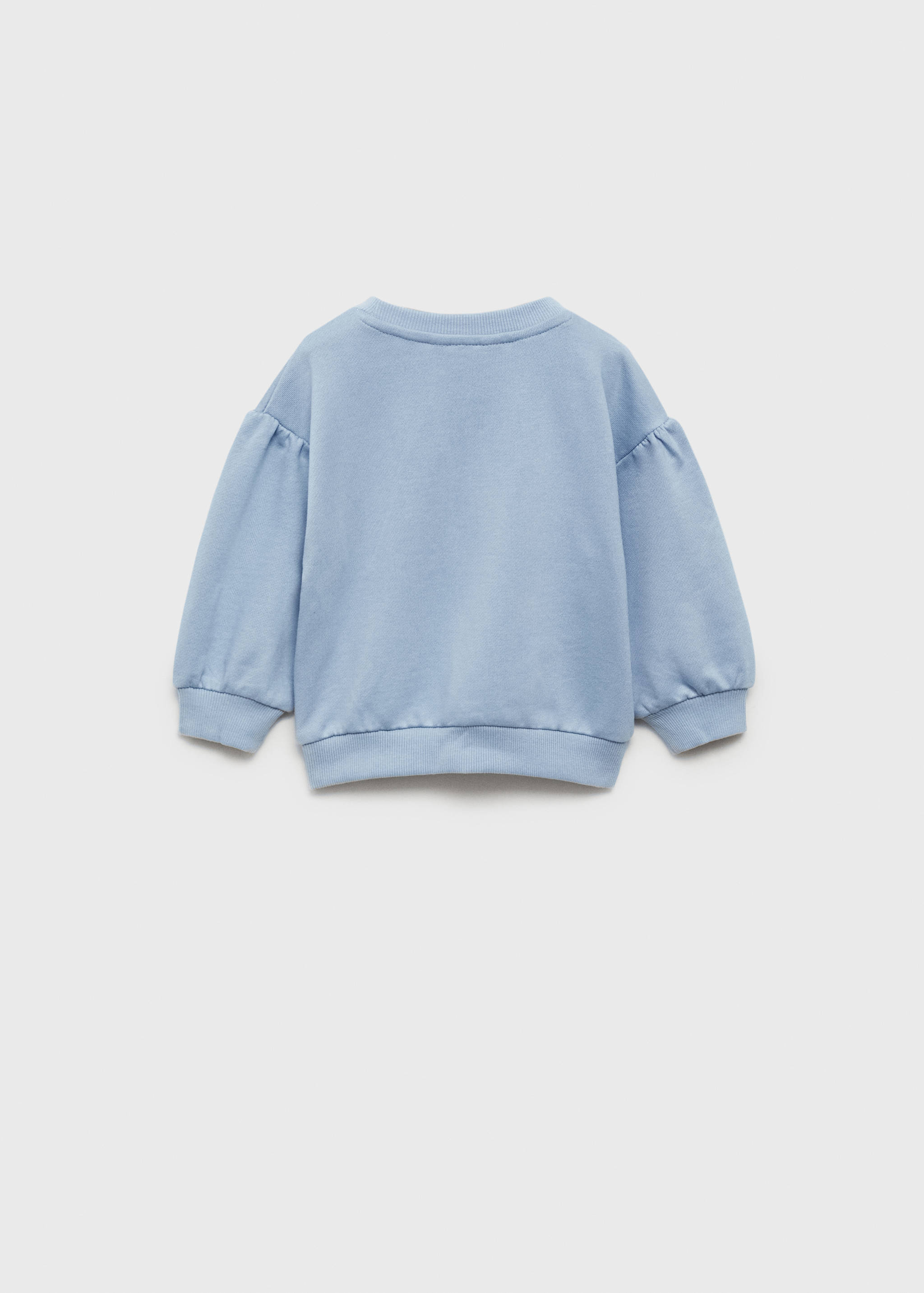 Embossed message cotton sweater - Reverse of the article