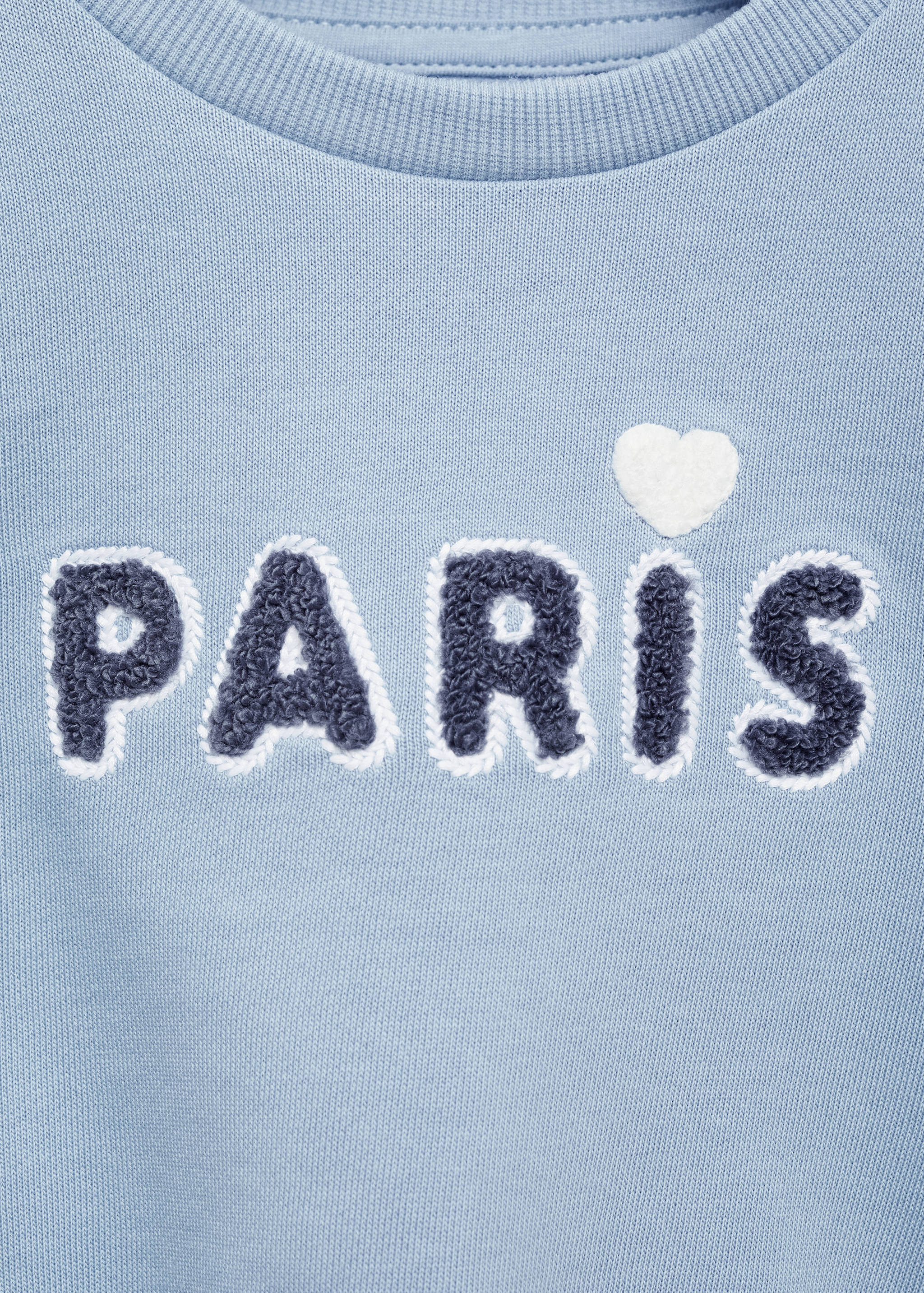 Embossed message cotton sweater - Details of the article 8
