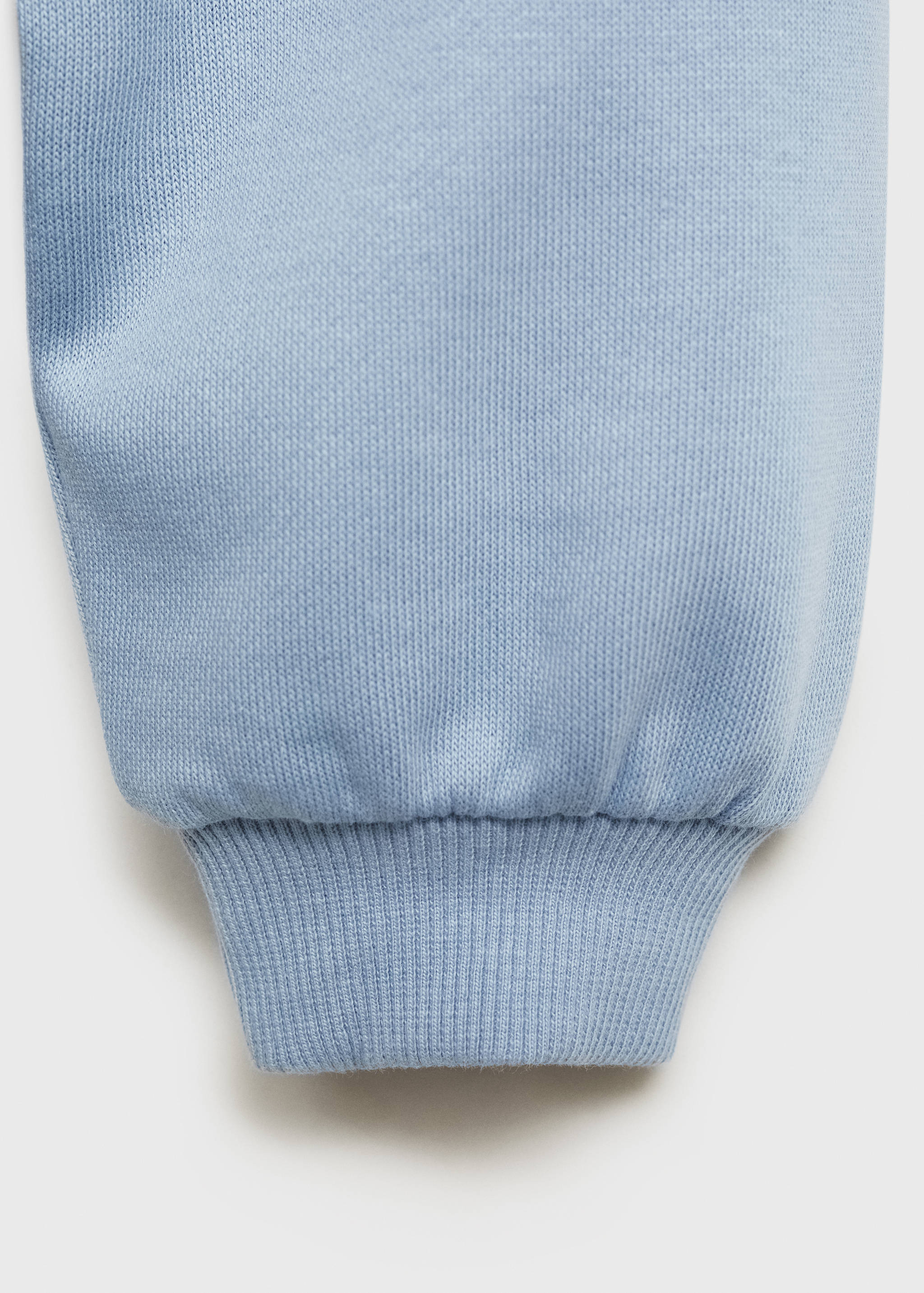 Embossed message cotton sweater - Details of the article 0