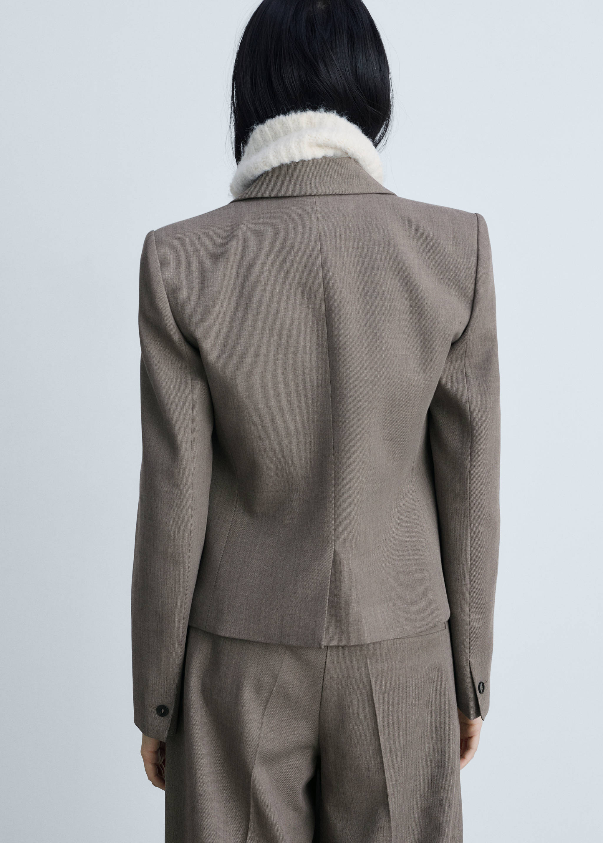 Crop suit blazer - Reverse of the article