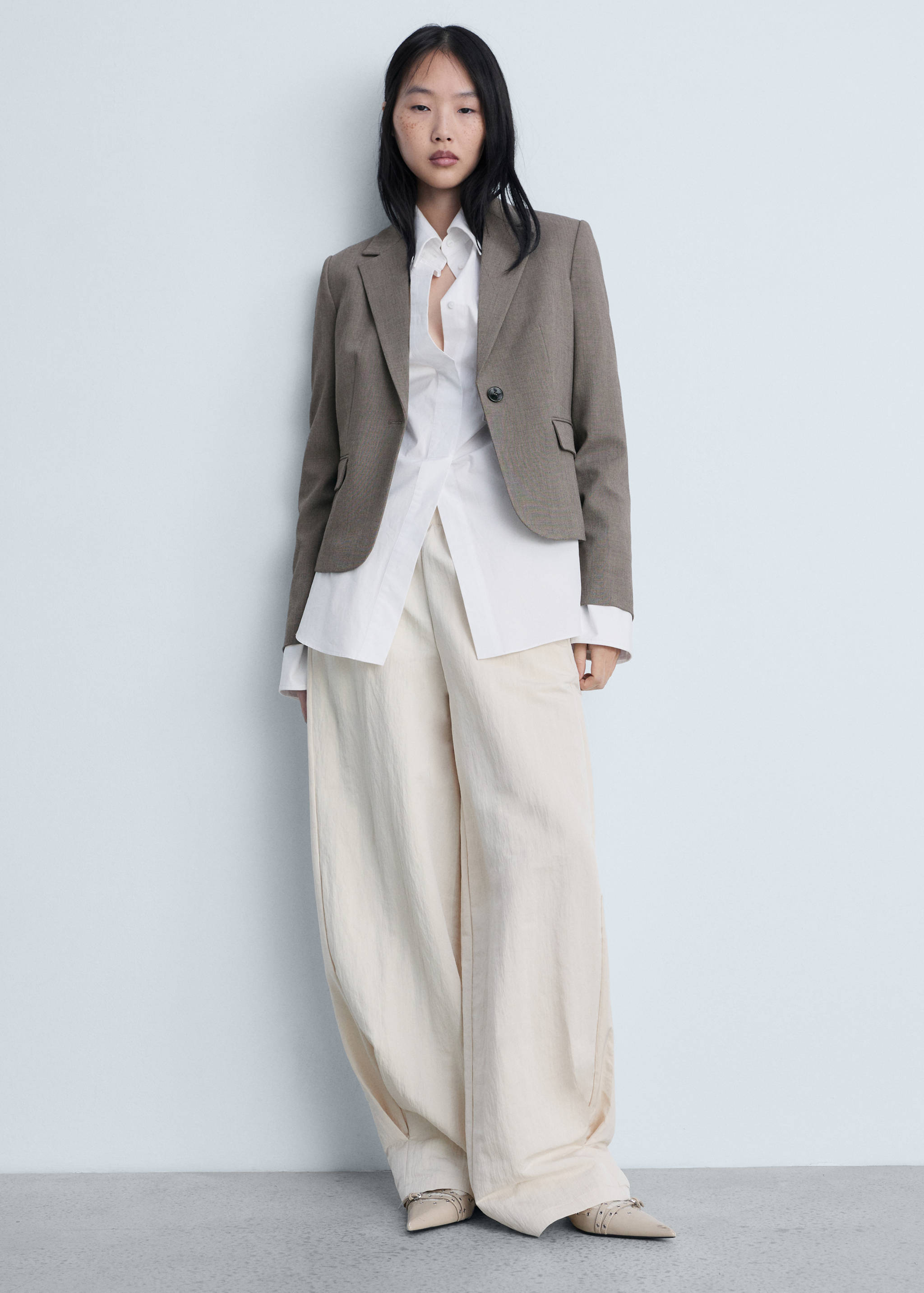 Crop suit blazer - Details of the article 2