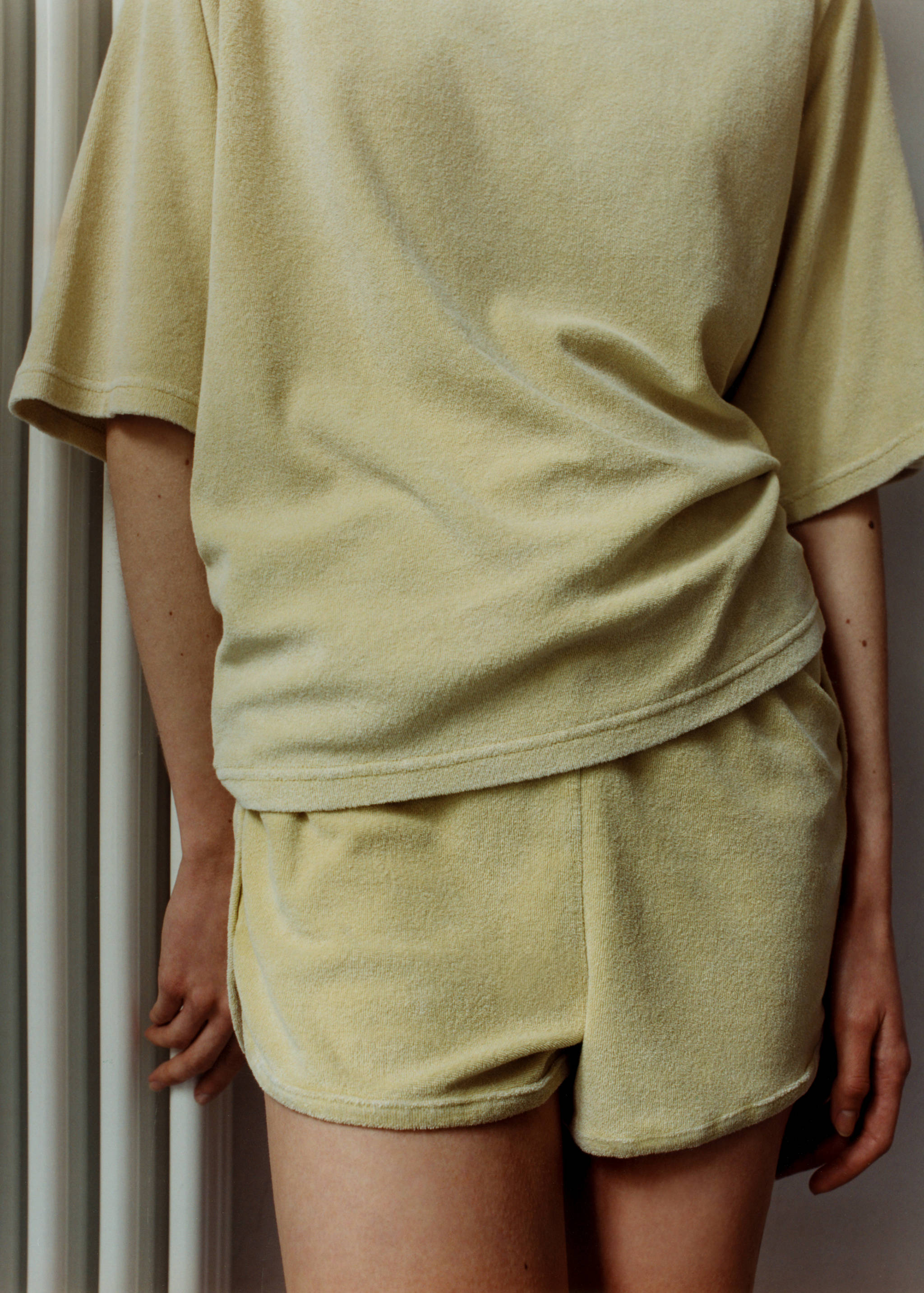 Terry cotton overdyed shorts - Details of the article 6