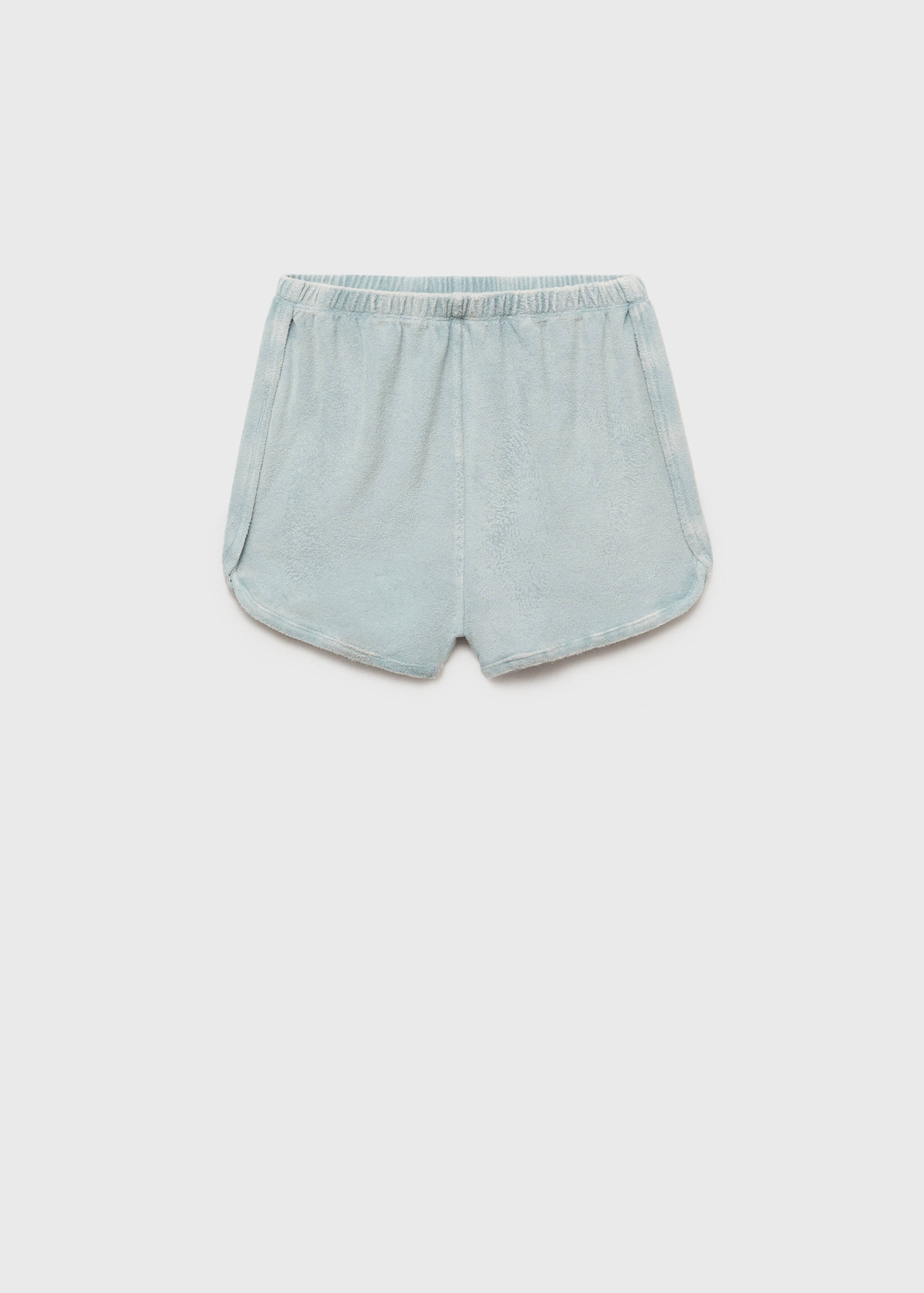 Terry cotton overdyed shorts - Article without model