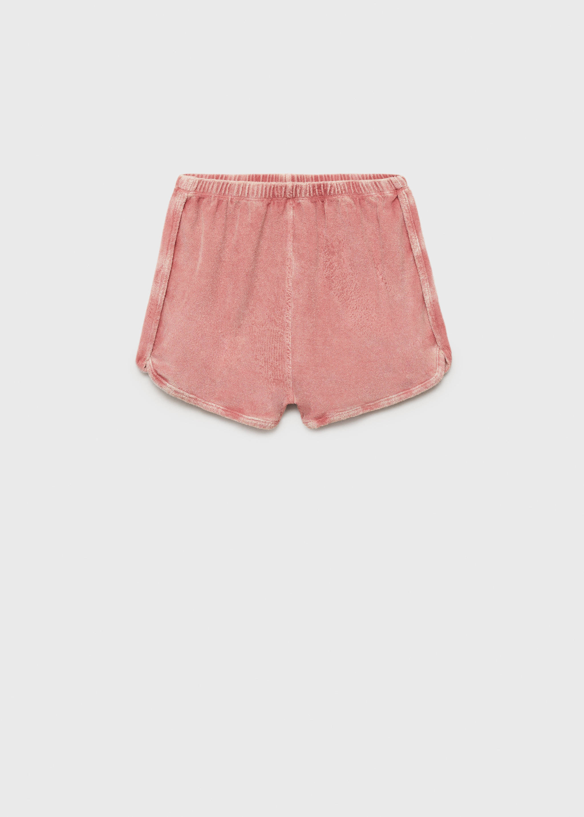 Terry cotton overdyed shorts - Article without model