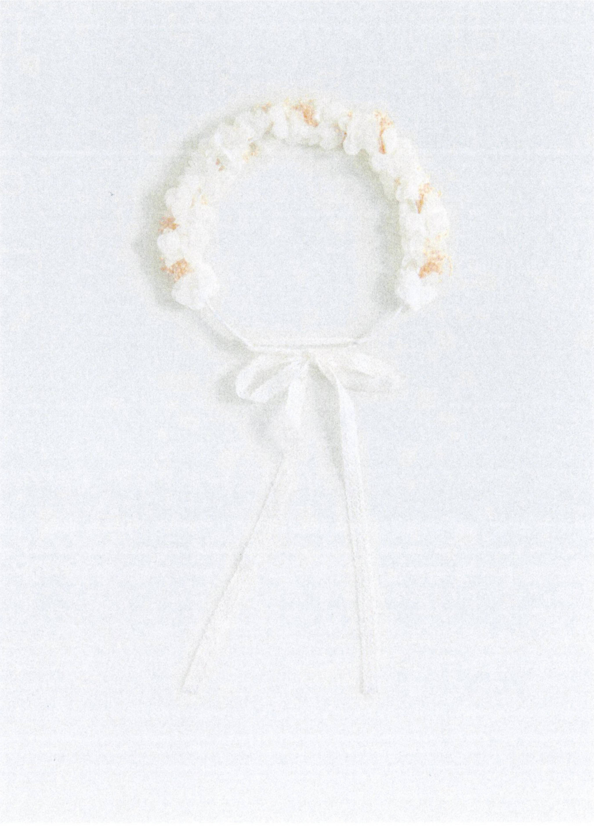 Tie closure flower hairband - Details of the article 5, White. Ref: 87033654-00.