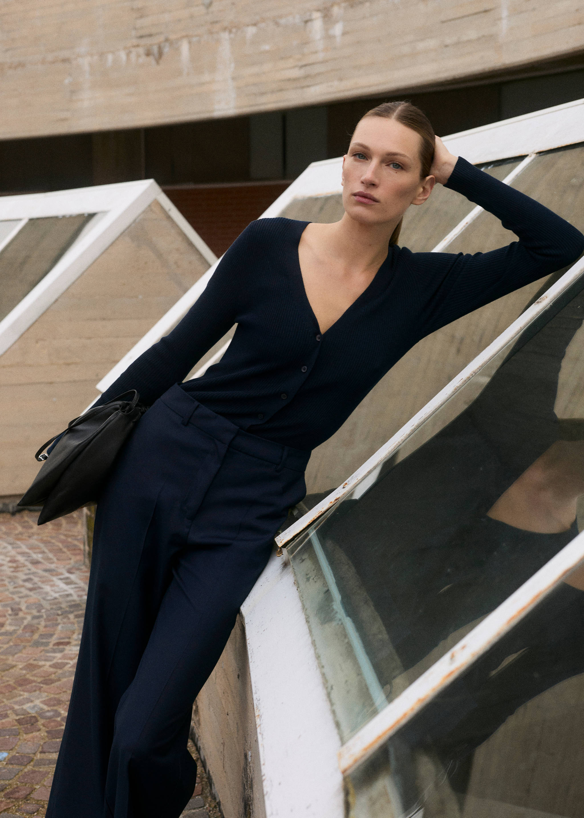 Lange gecombineerde jumpsuit - Middenvlak