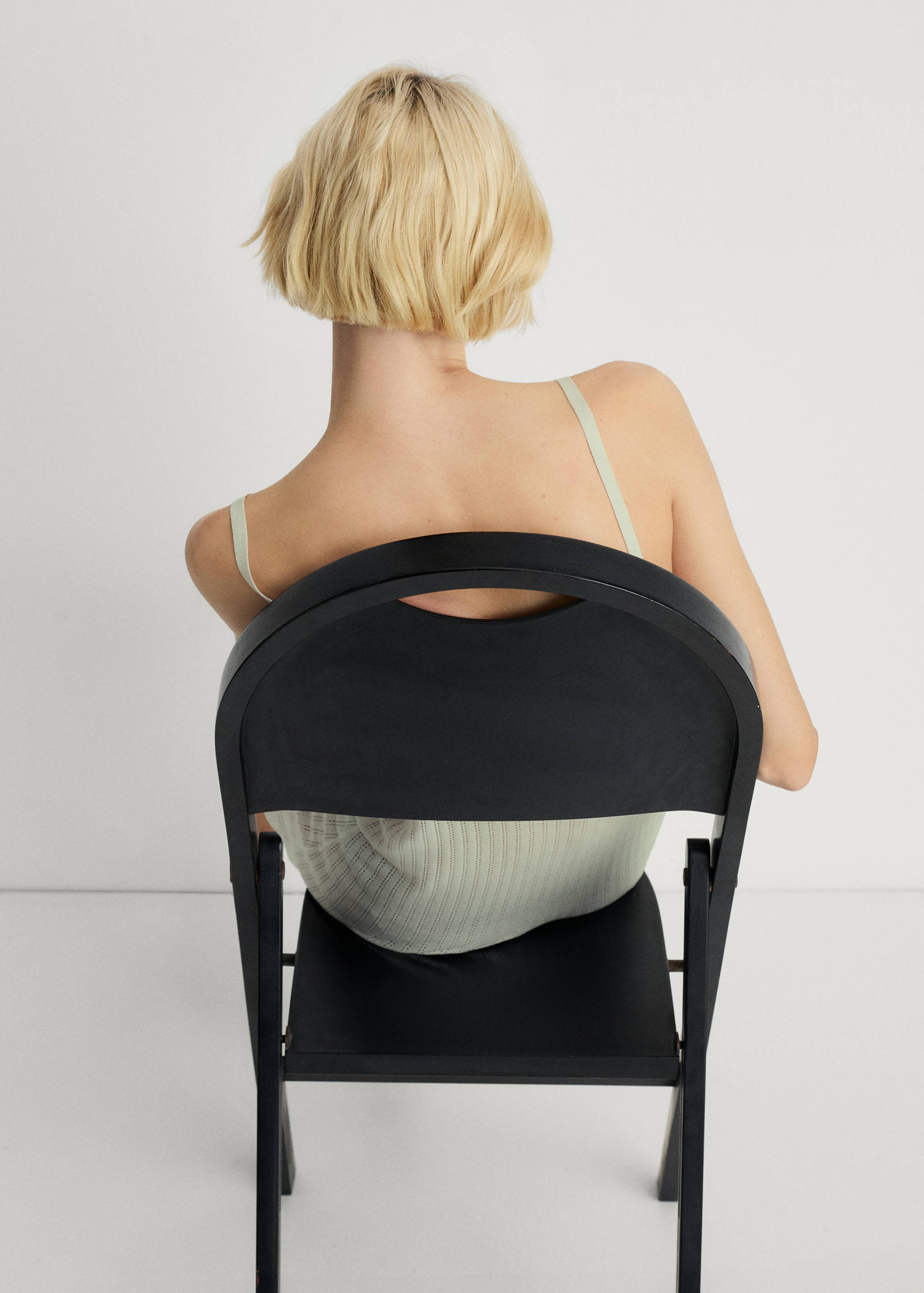 Camisa de noite com pormenor de malha rendada - Pormenor do artigo 2