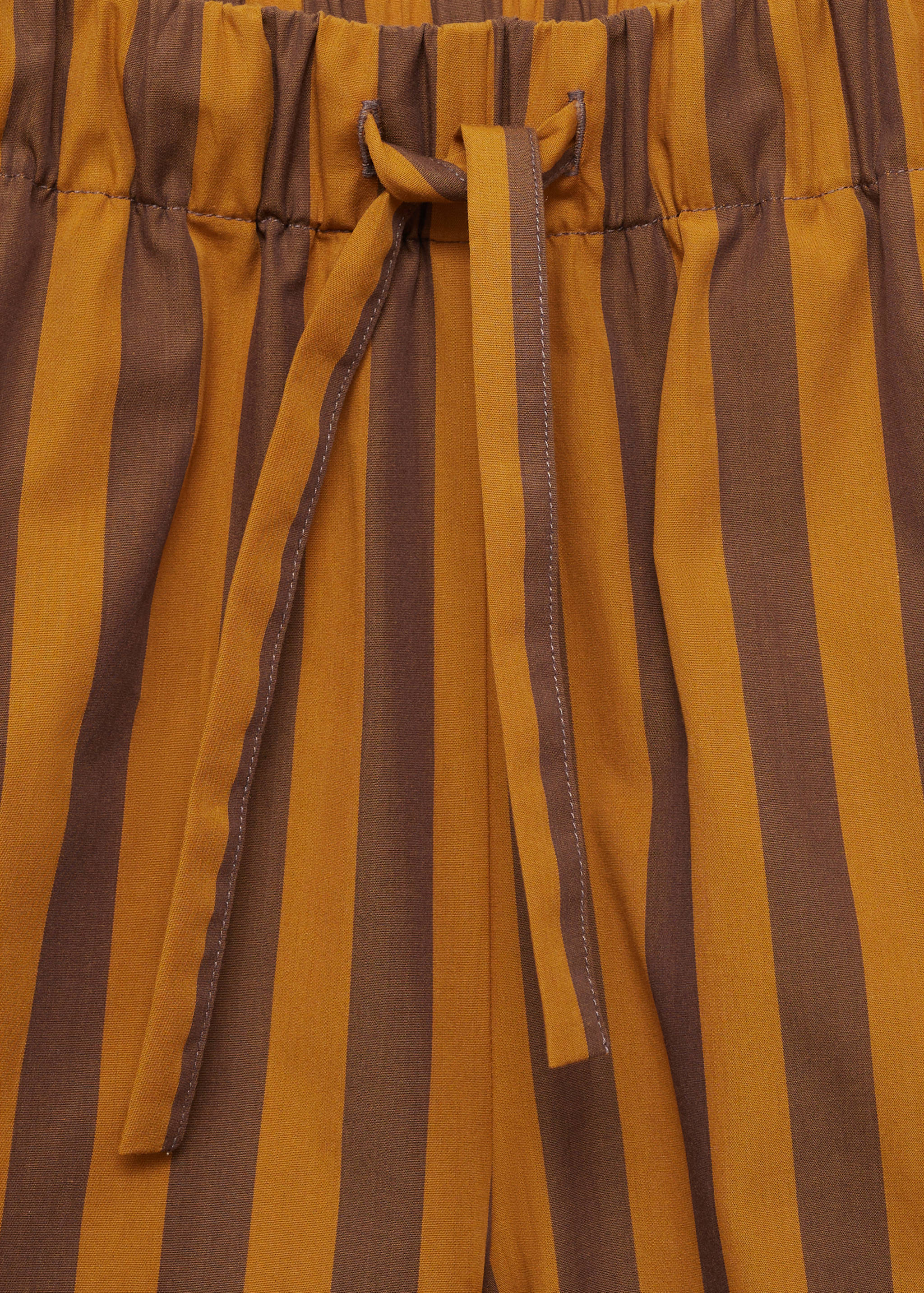 Woven two-tone striped shorts - Details of the article 8