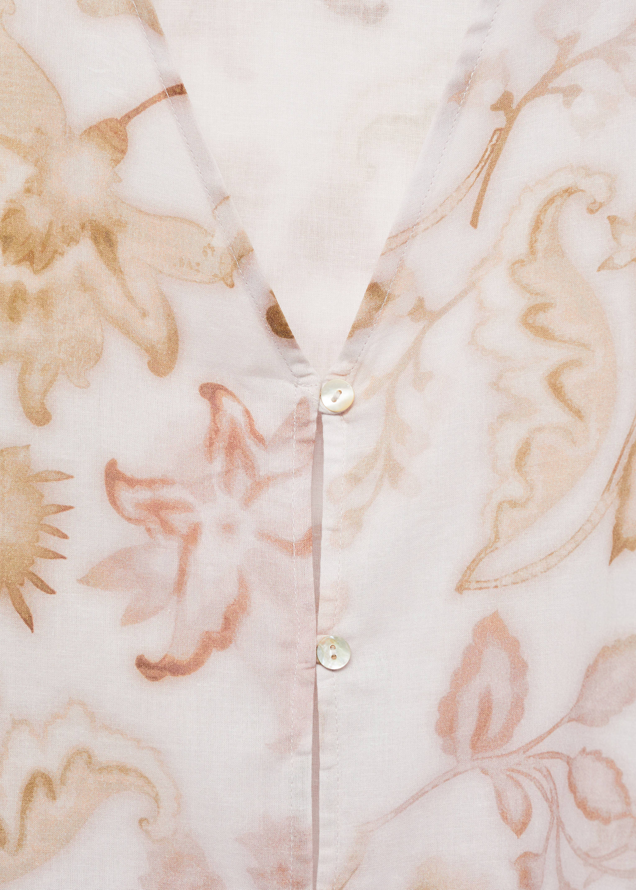 Pajama top with floral detail - Details of the article 8