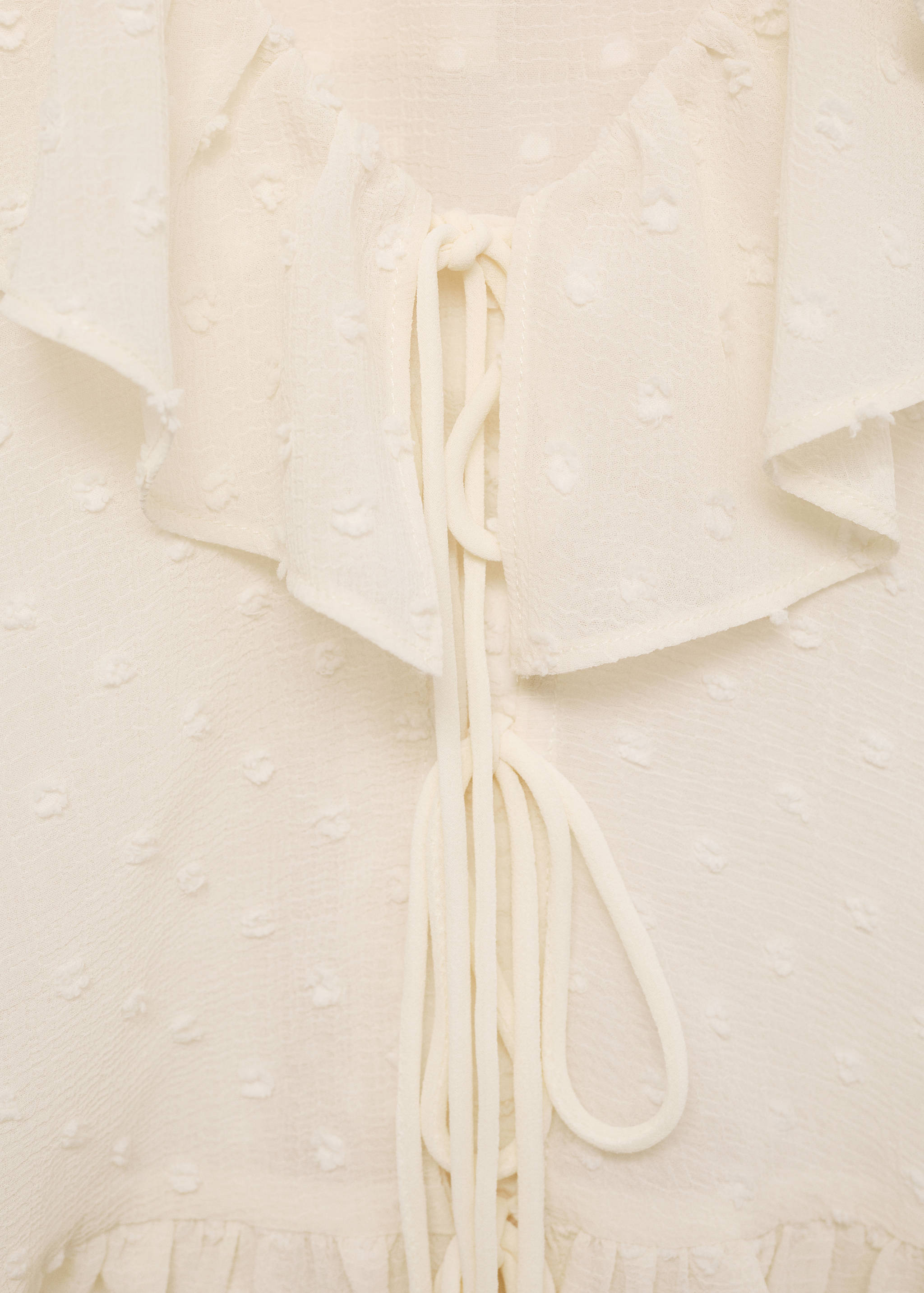 Μπλούζα με βολάν και δεσίματα - Λεπτομέρεια του προϊόντος 8