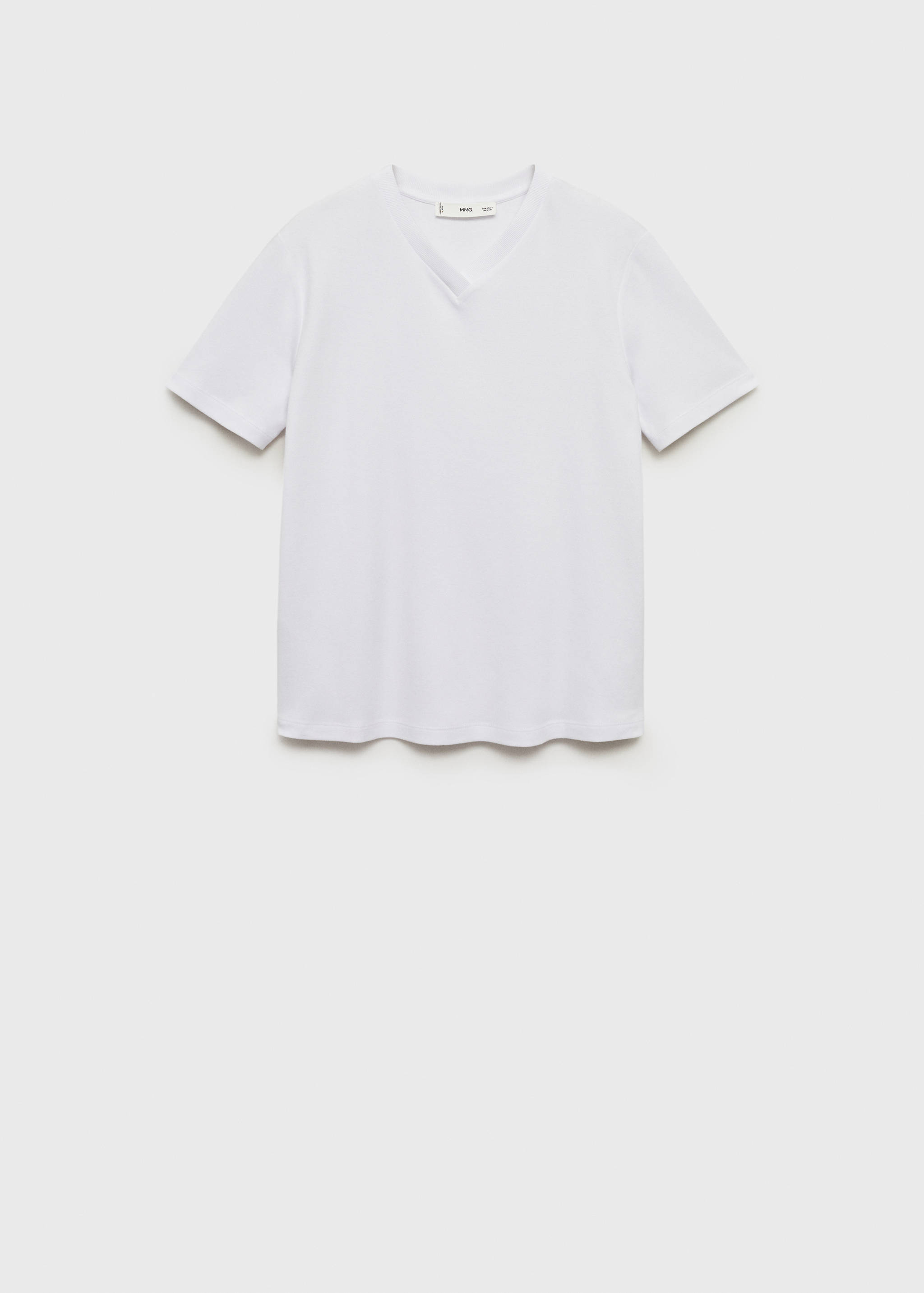 V-neck cotton T-shirt - Article without model