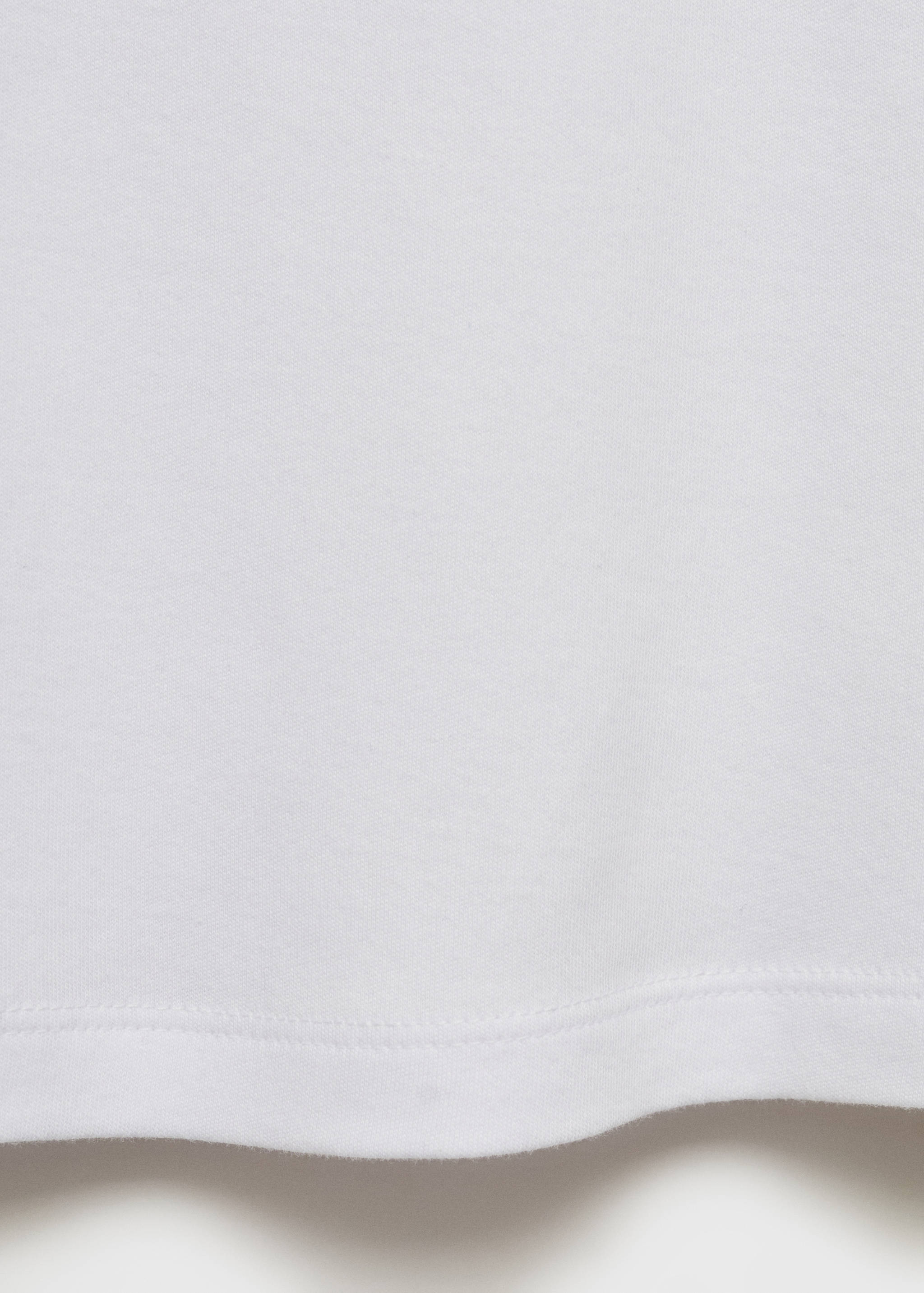 V-neck cotton T-shirt - Details of the article 0