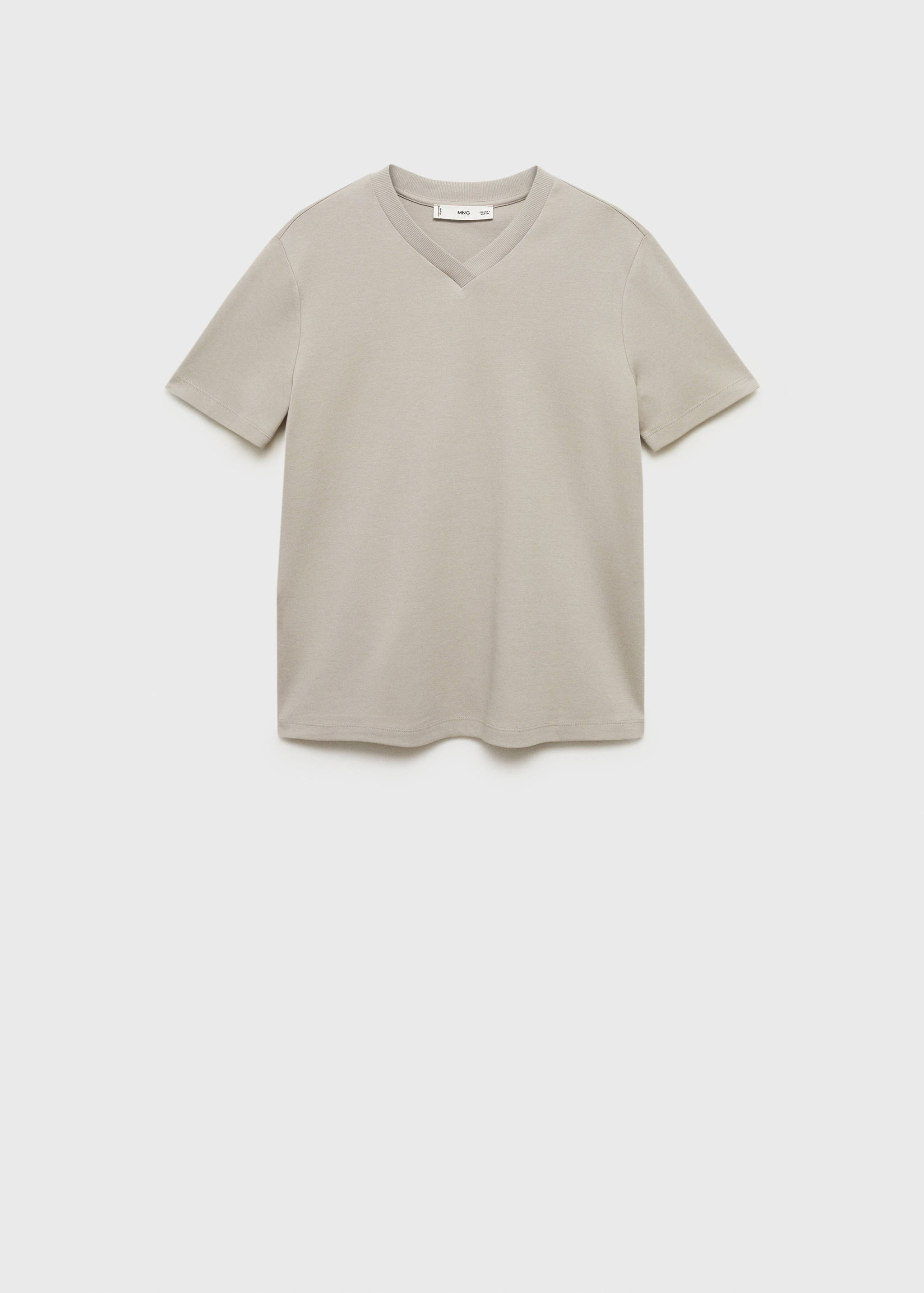 V-neck cotton T-shirt - Article without model