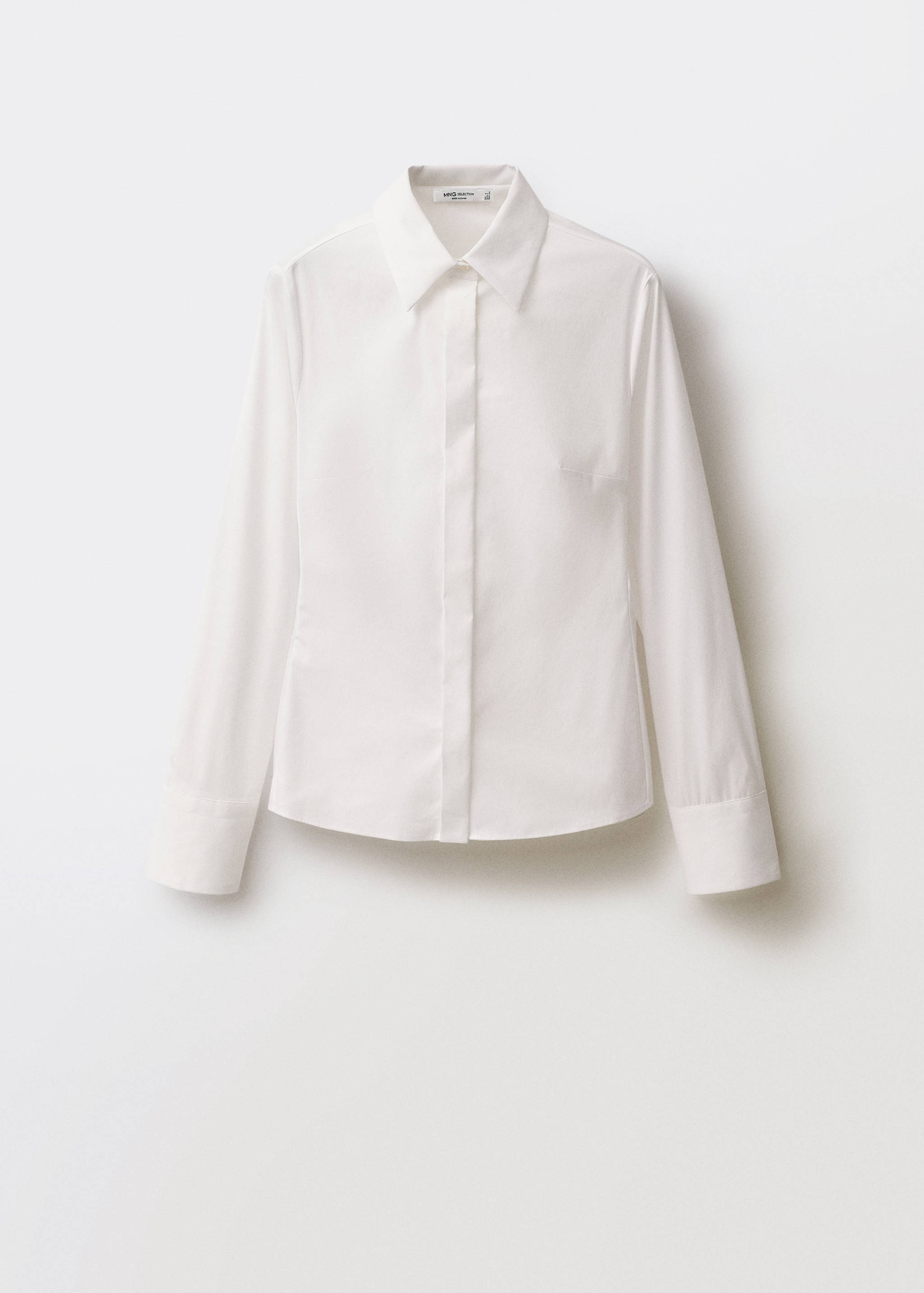 Slim-fit poplin shirt - Article without model