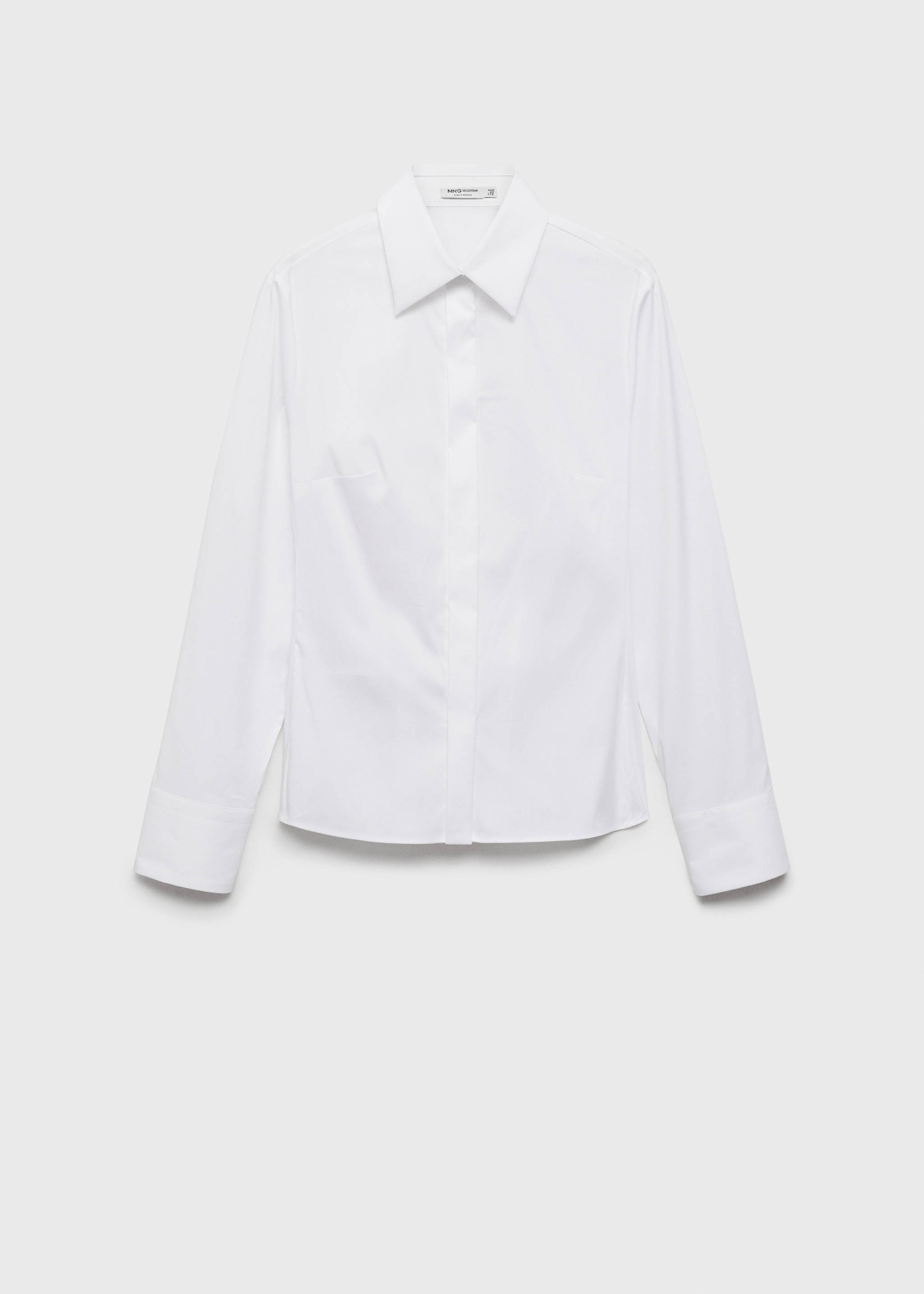 Slim-fit poplin shirt - Article without model