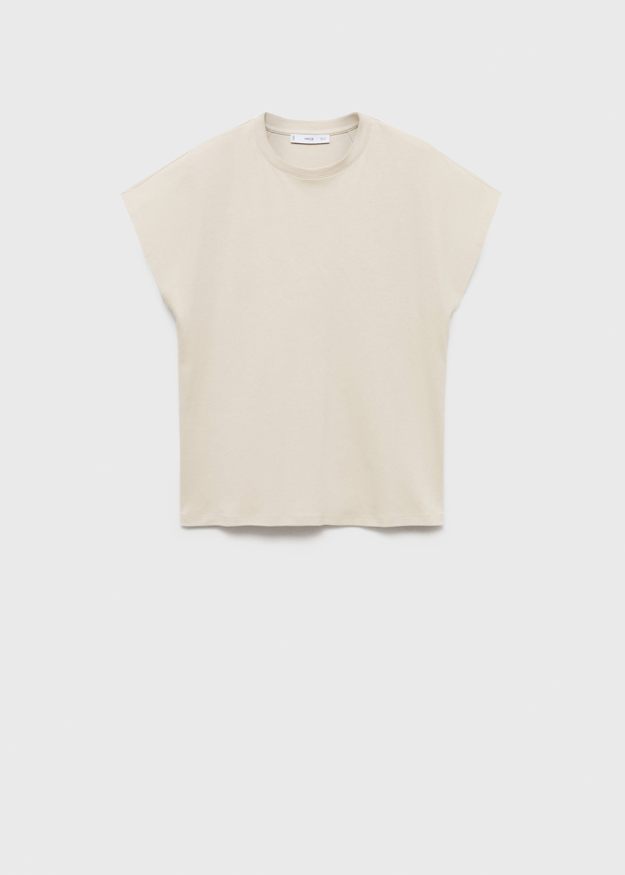 Rounded neck cotton t-shirt - Article without model