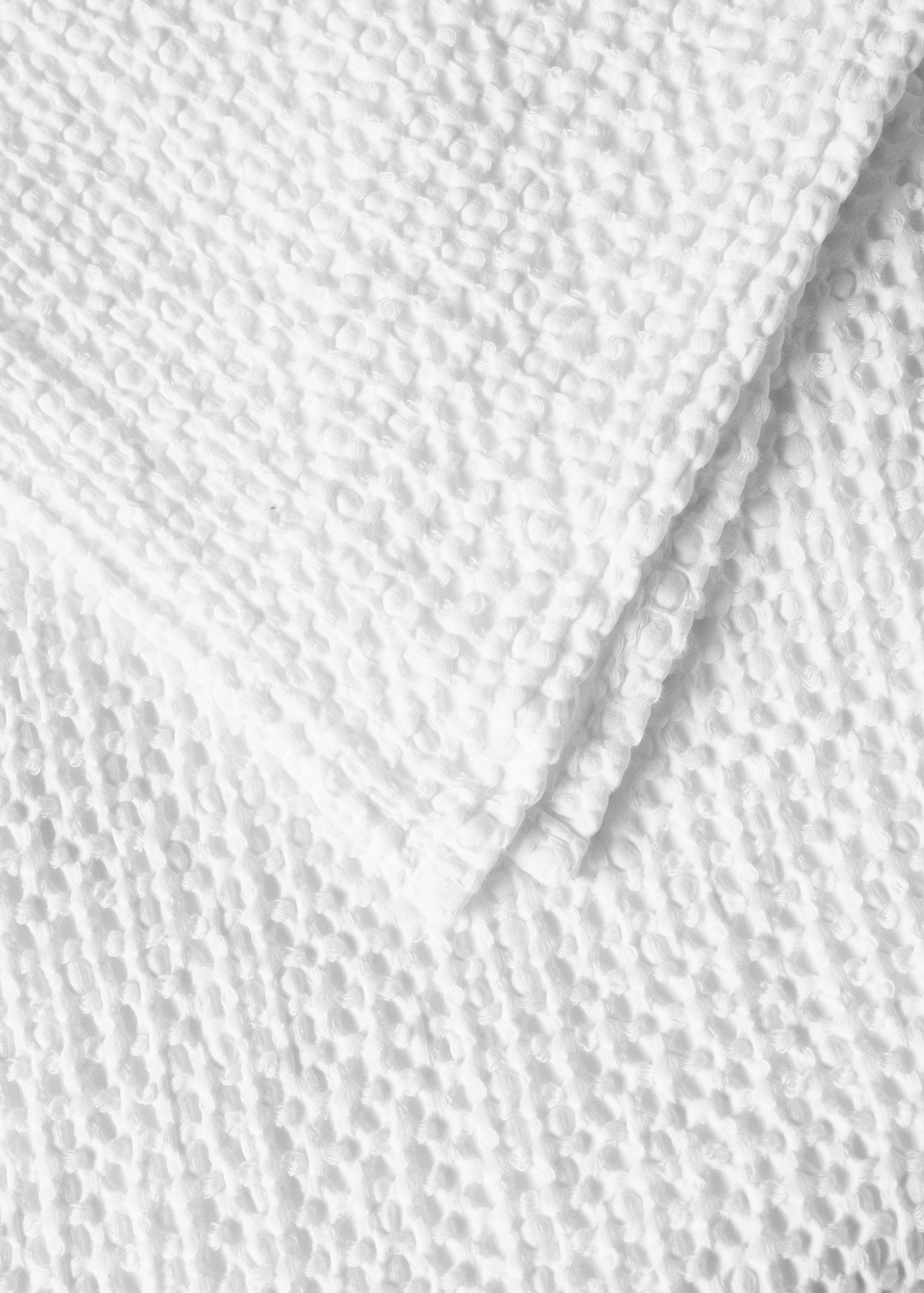 Cotton waffle garment-dyed bedspread for 90/105 cm bed - Details of the article 2
