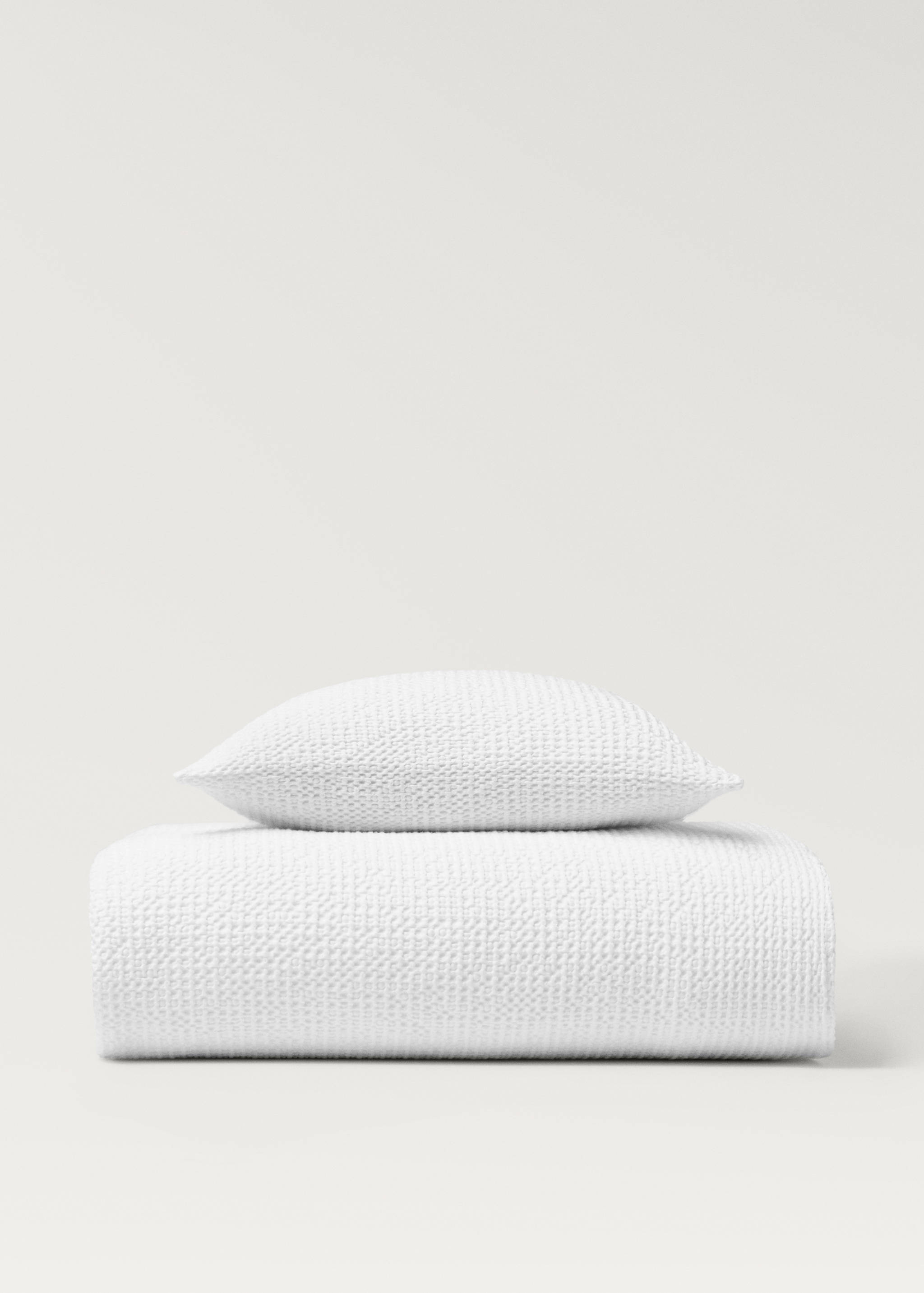 Cotton waffle garment-dyed bedspread for 90/105 cm bed - Details of the article 4