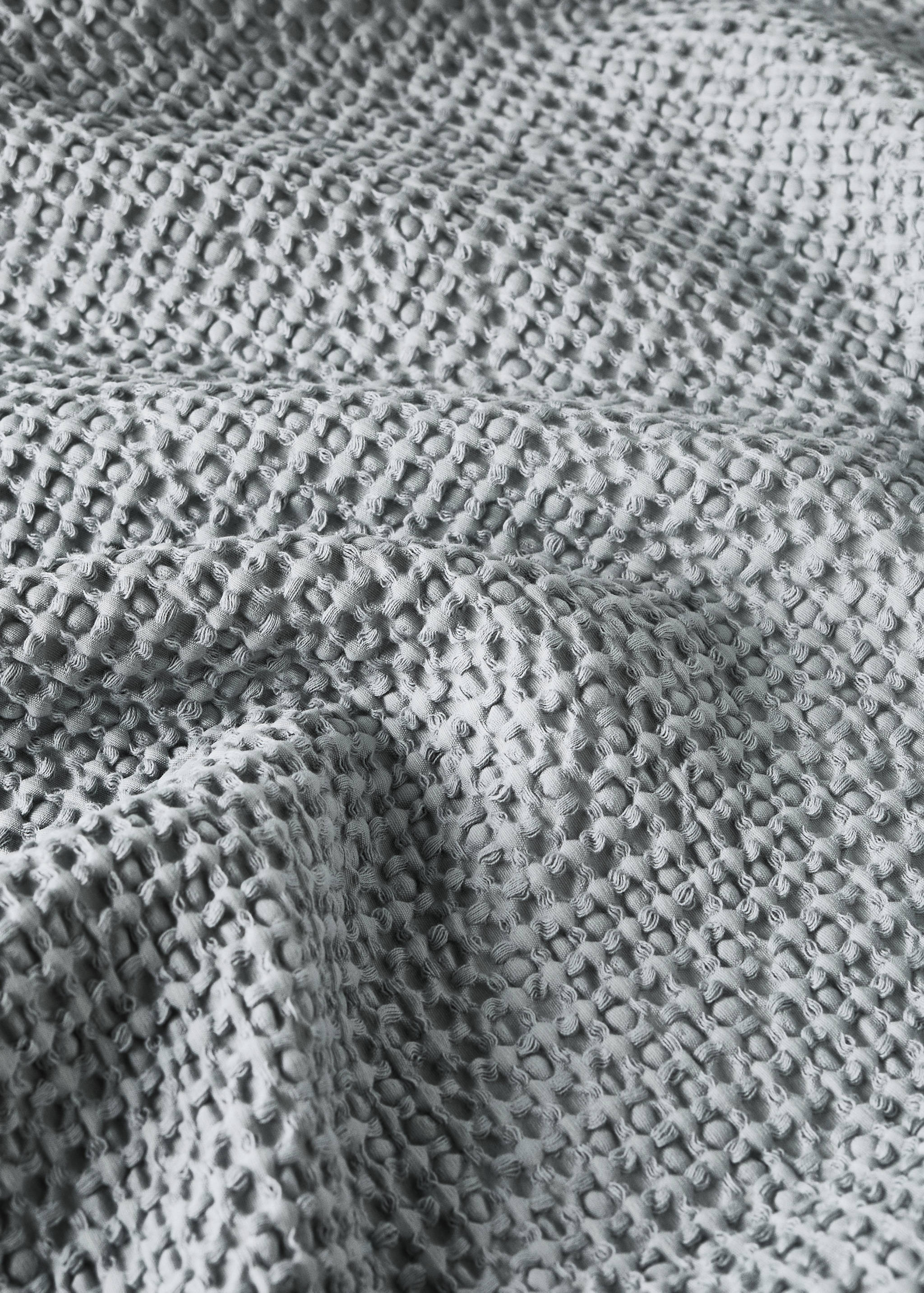 Cotton waffle garment-dyed bedspread for 90/105 cm bed - Details of the article 1
