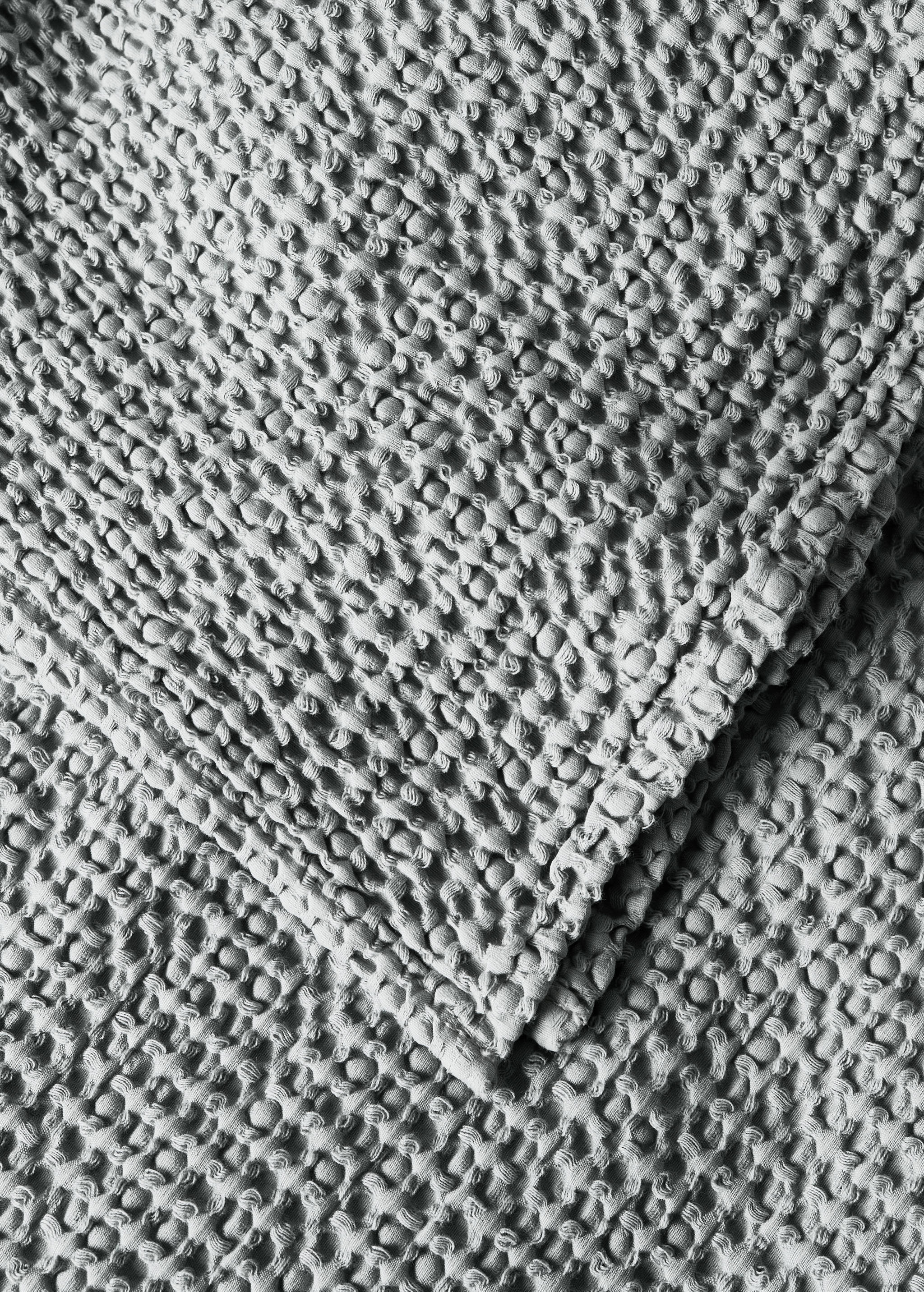 Cotton waffle garment-dyed bedspread for 90/105 cm bed - Details of the article 2