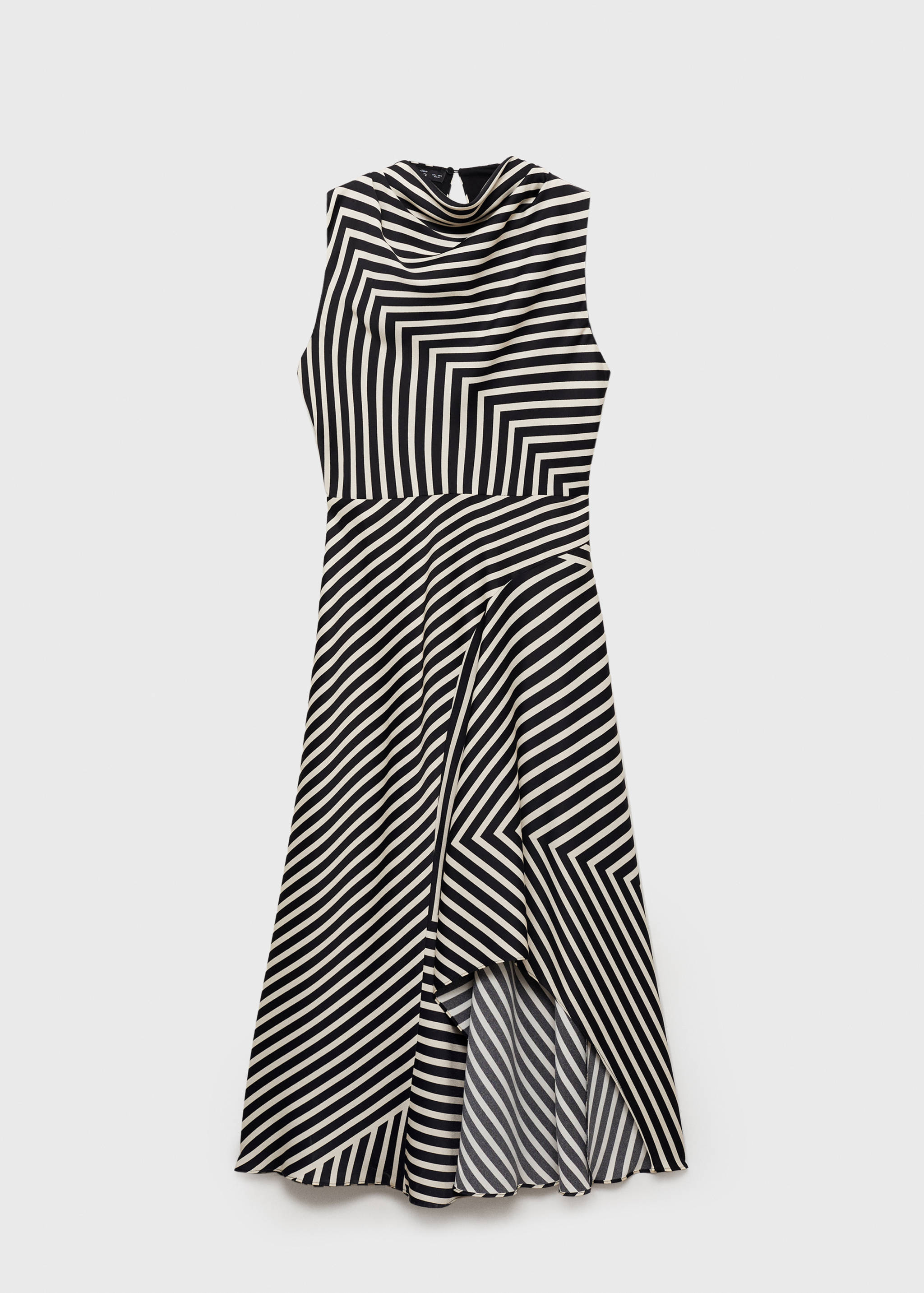 Asymmetrical stripe-print dress - Article without model