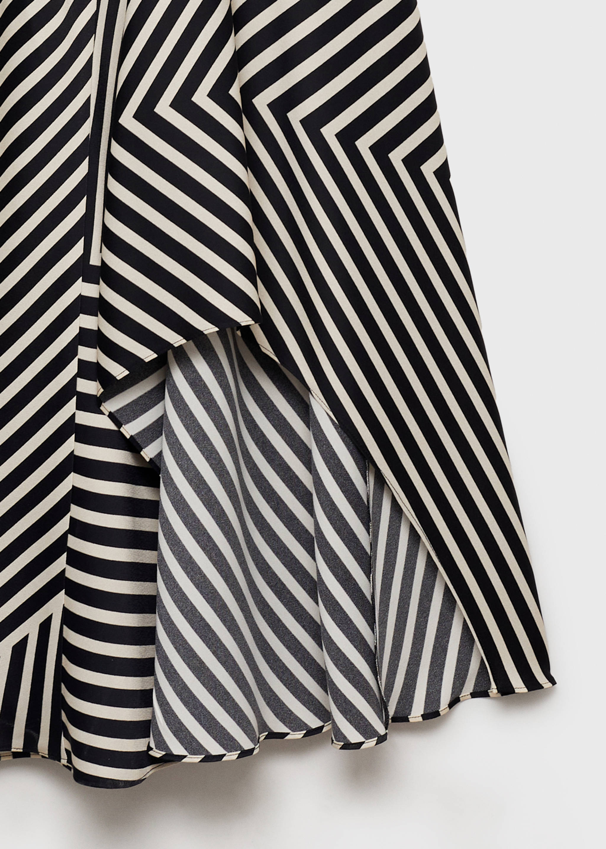 Asymmetrical stripe-print dress - Details of the article 8