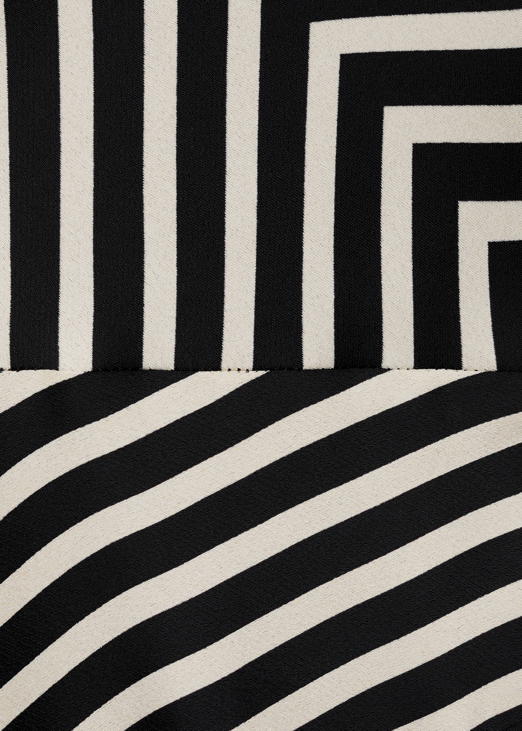 Asymmetrical stripe-print dress - Details of the article 0