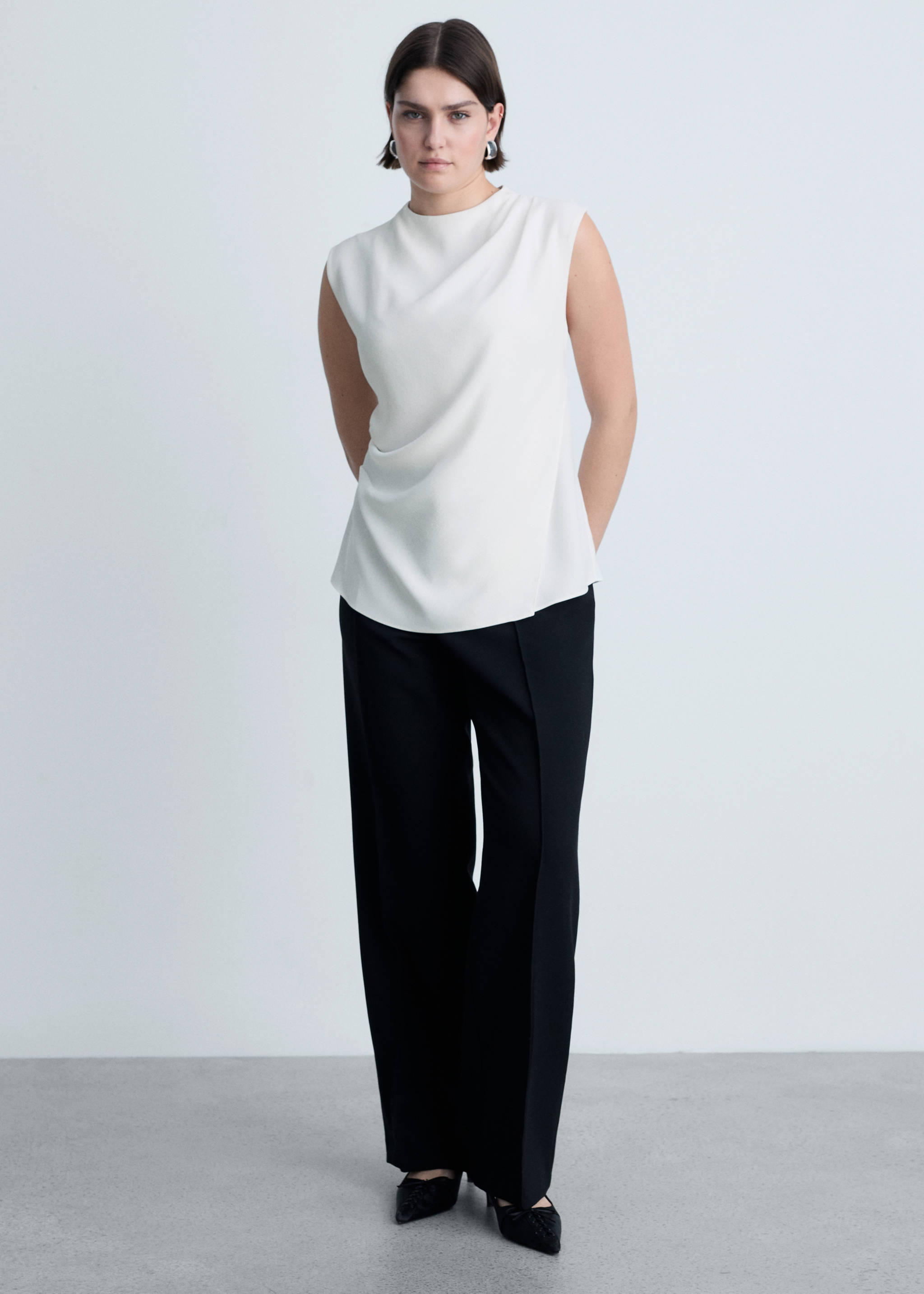 Bluză drapată fără mâneci - Detaliu al articolului 3