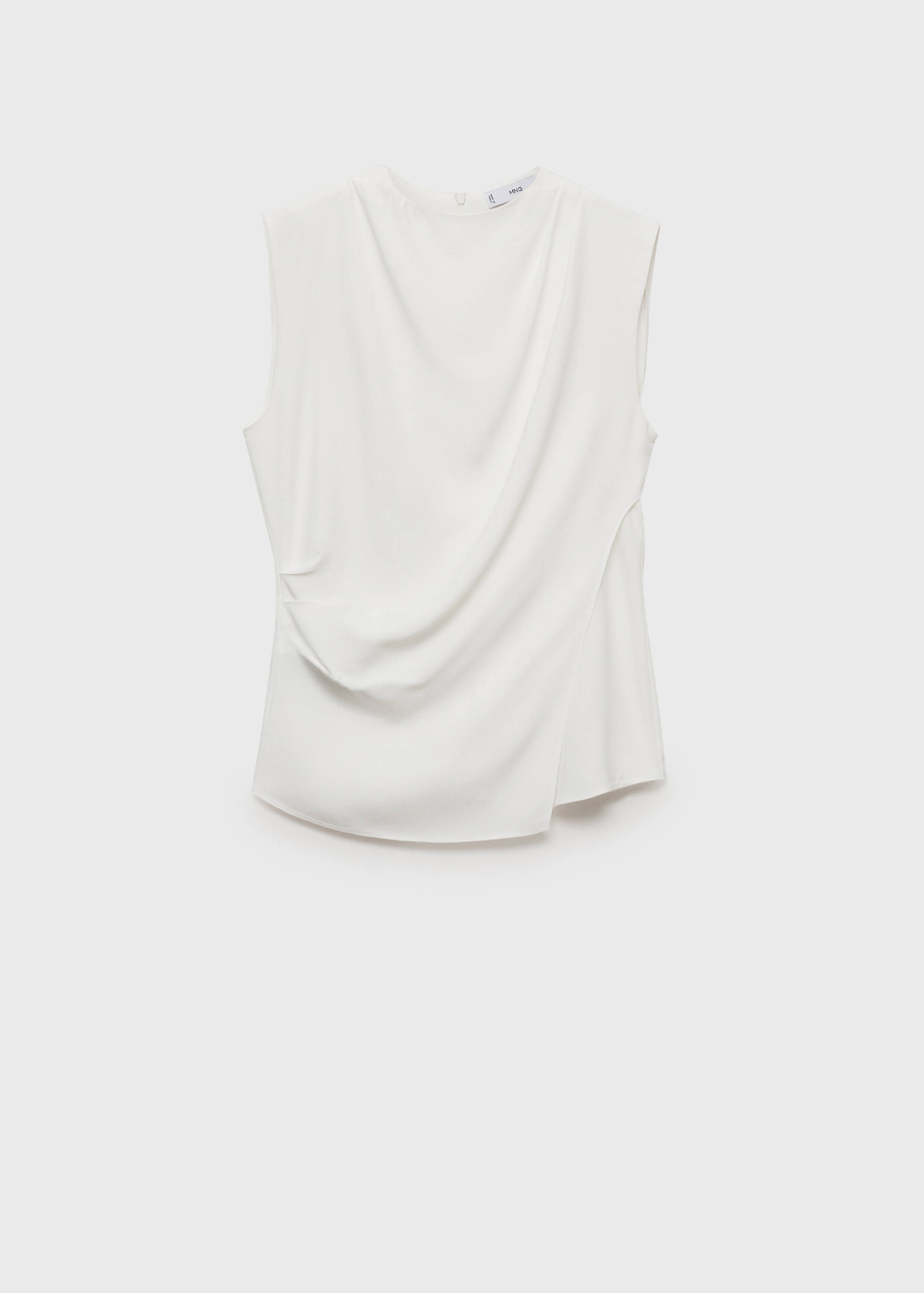 Blusa drapeada sem mangas - Artigo sem modelo