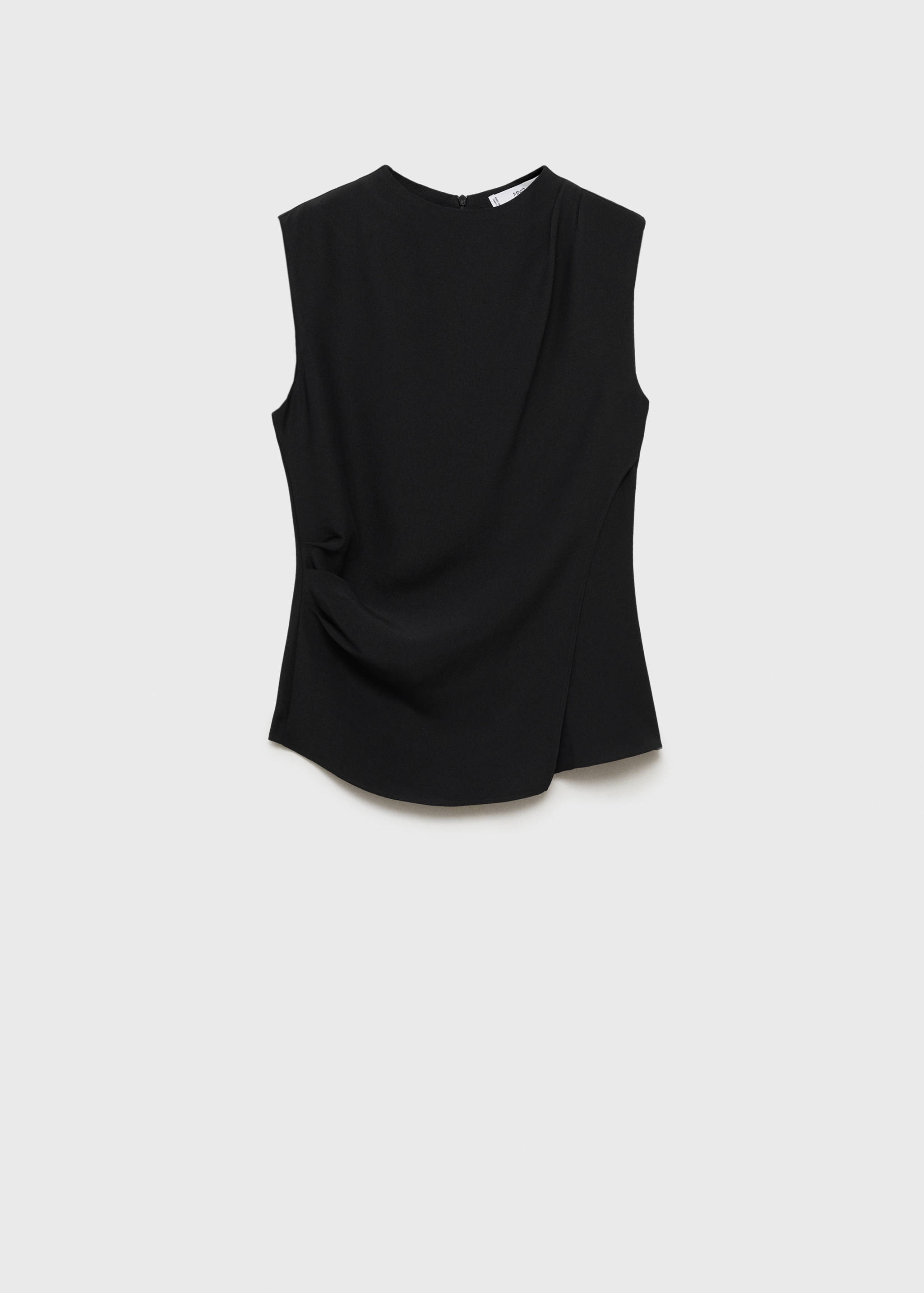Blusa drapeada sem mangas - Artigo sem modelo